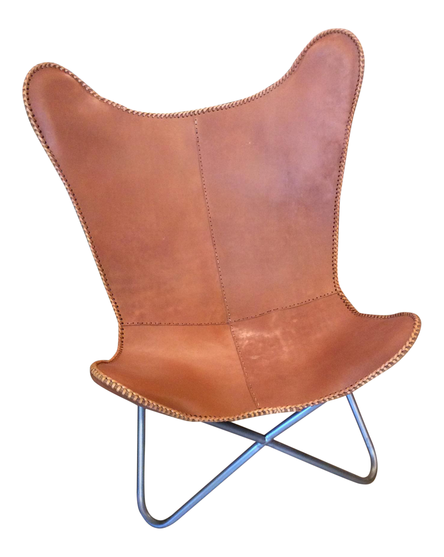 Leather Butterfly Chair Chairish