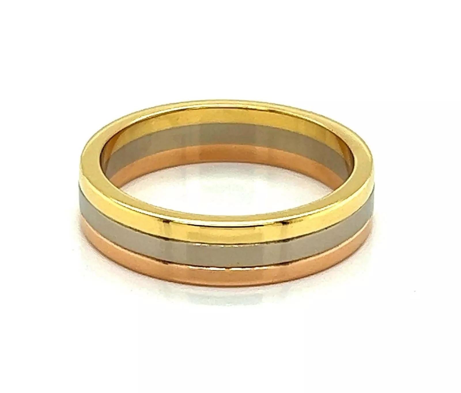 24849 - Cartier Vendome Louis Cartier 18k Tri-Color Gold 4.8