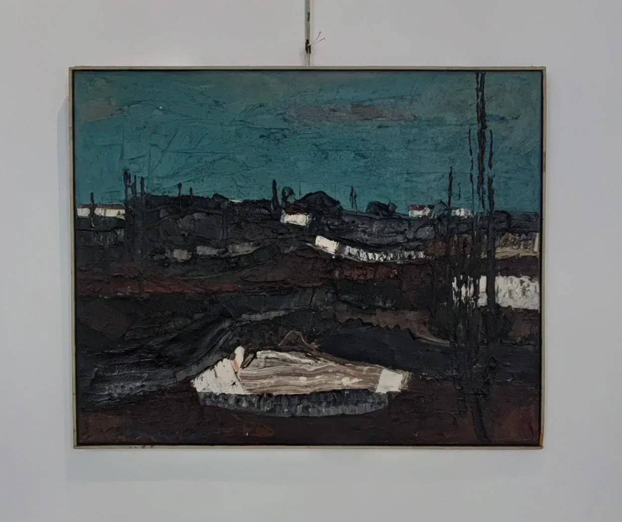 Robert Mychre, Composition, 1963, Oil on Canvas, Framed