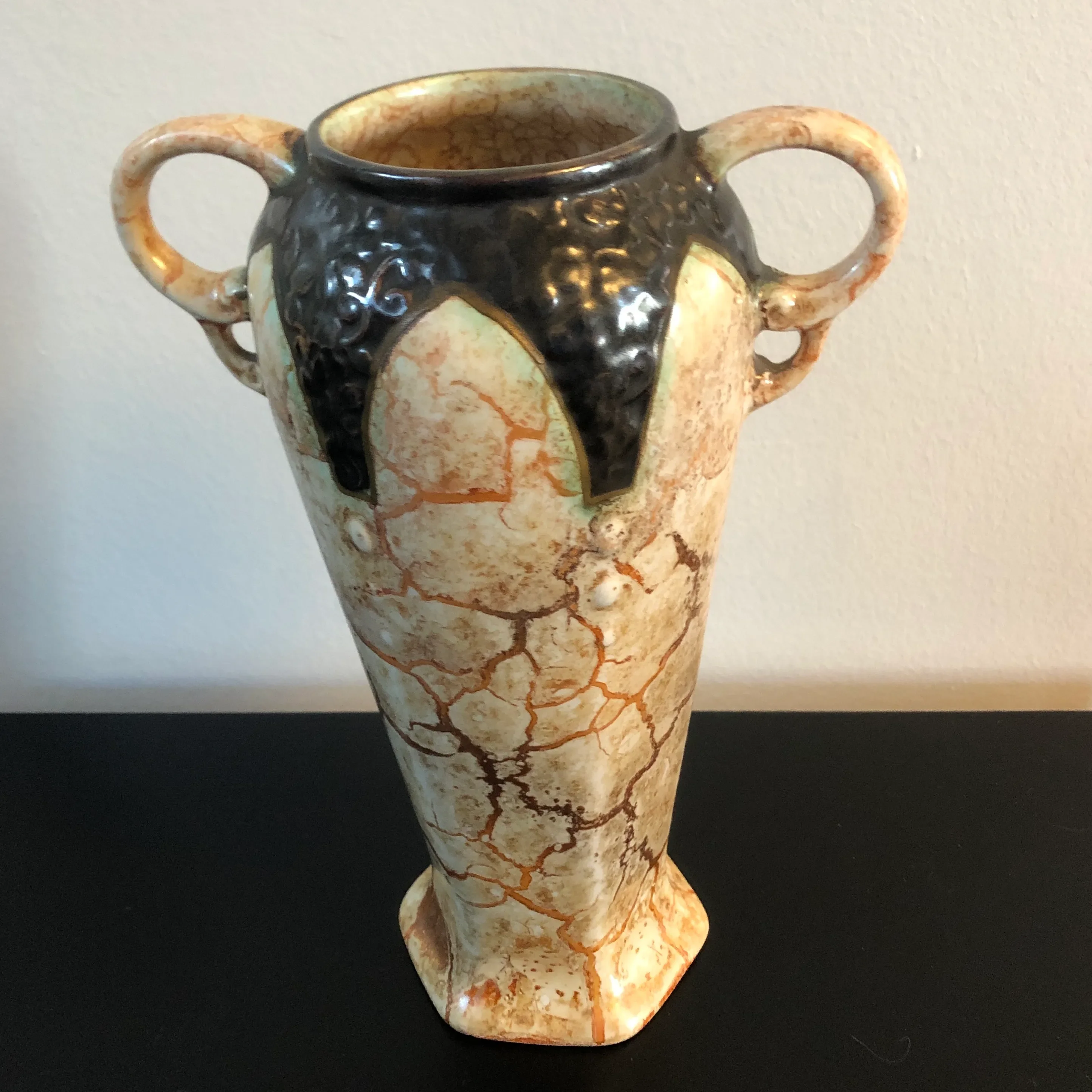 Vintage Ditmar Urbach Art Deco Pottery Vase | Chairish
