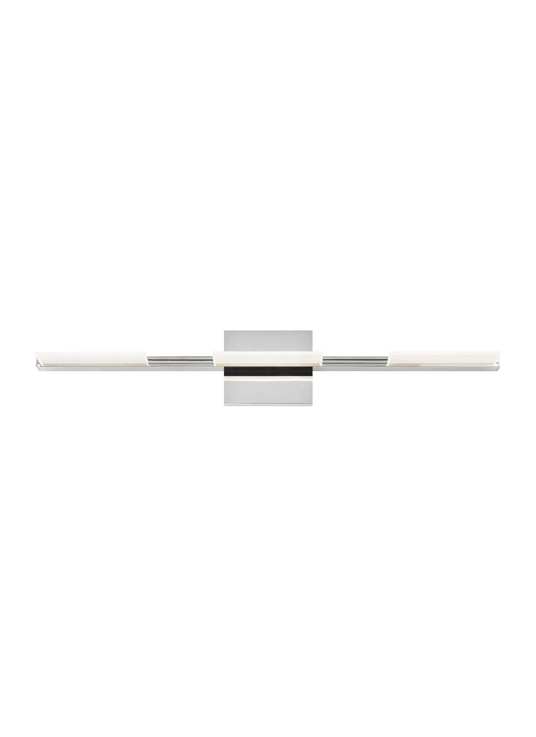 Visual Comfort Modern Tris 3-Light Bath LED Chrome