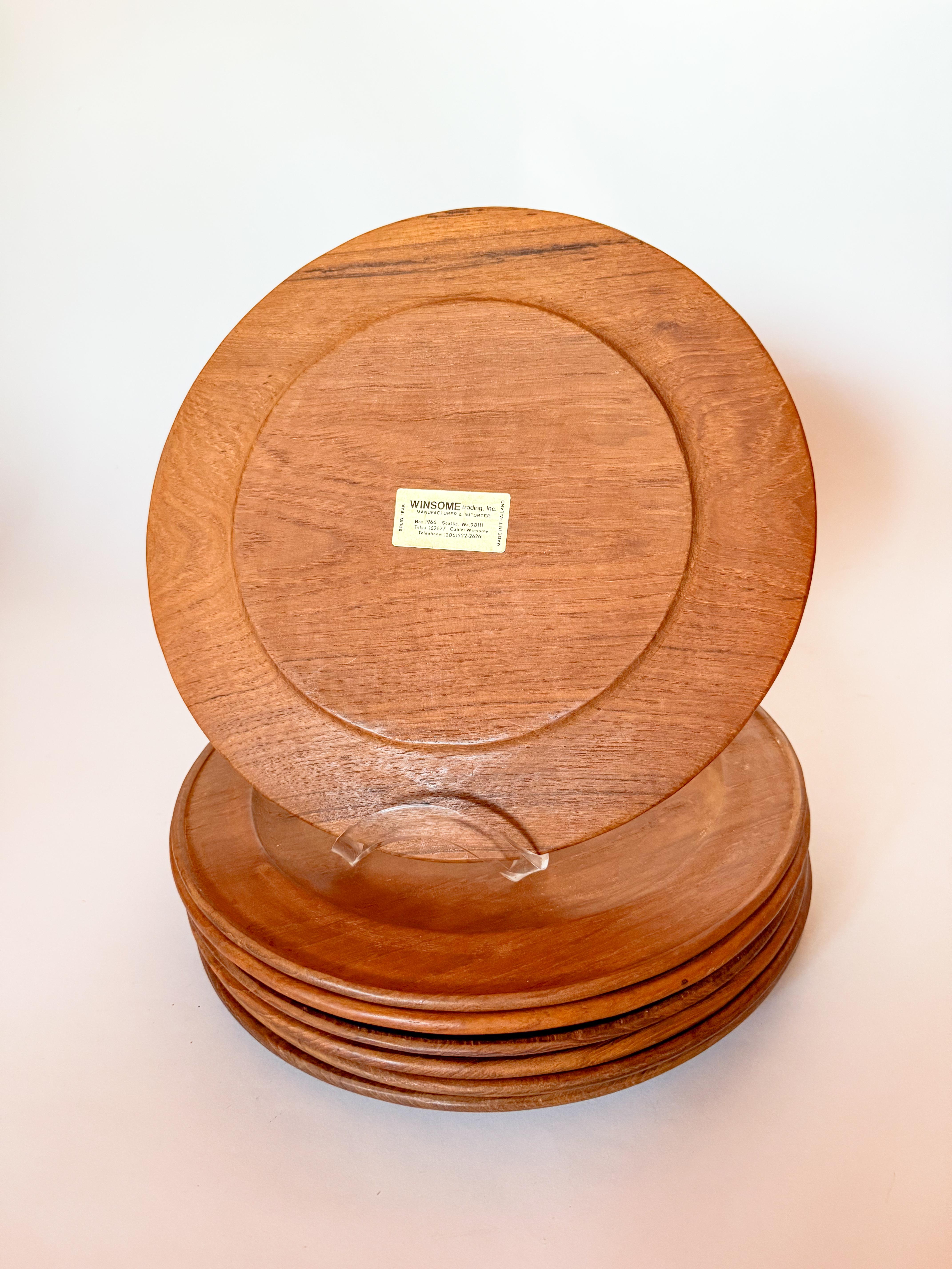 NODEL DESIGN Teak Dish M、S 4セット Danish Square Side Table with Drawer in Teak
