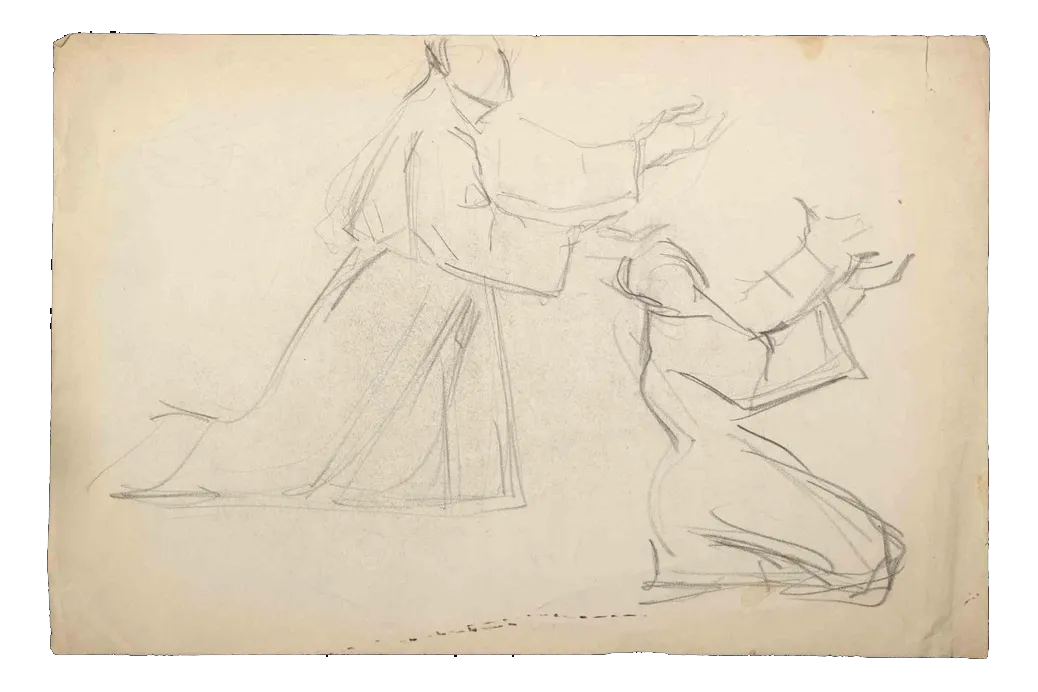 The Invocation, Original Drawing, Early 20th-Century