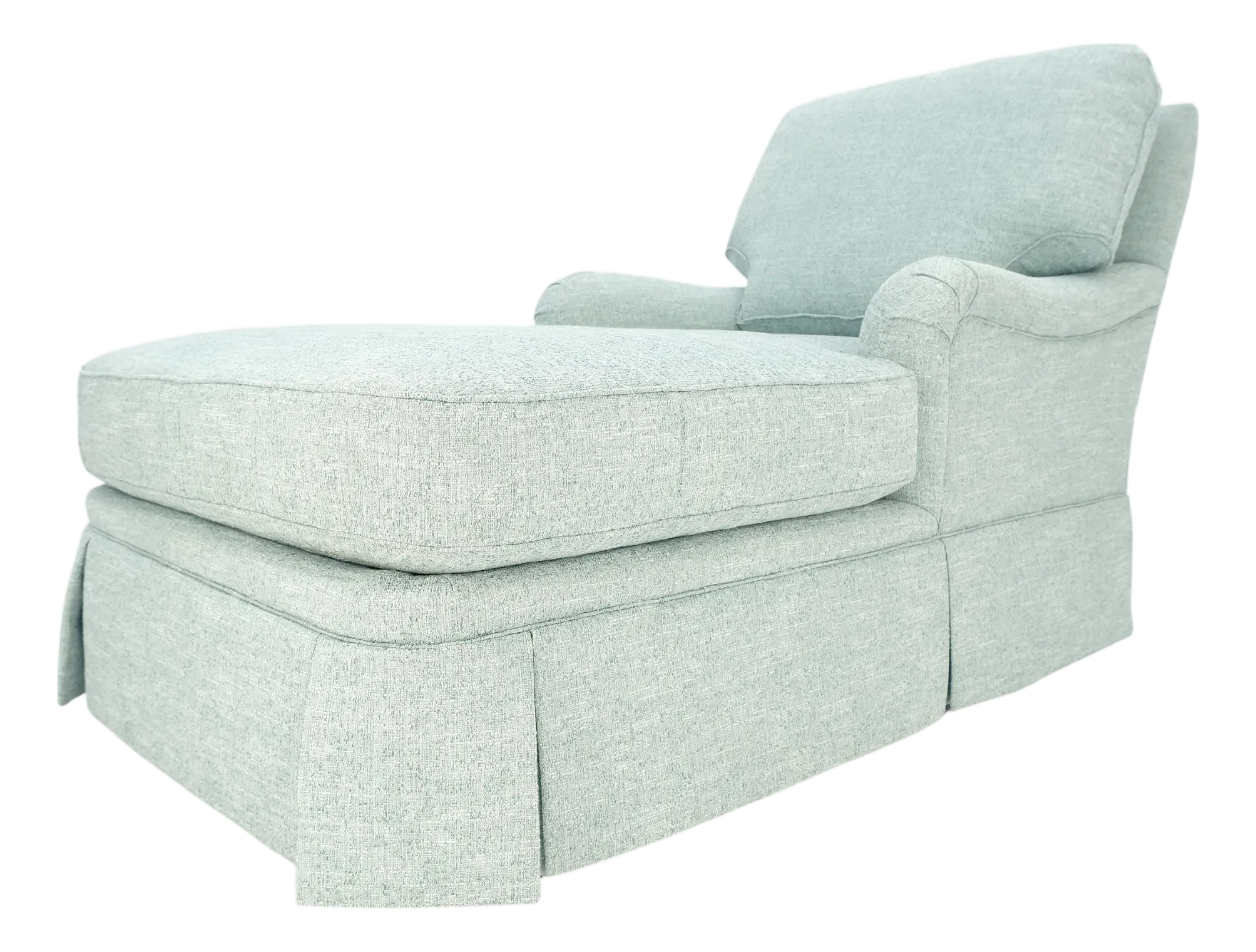 Blue Upholstery French Chaise Lounge c1970s Chairish