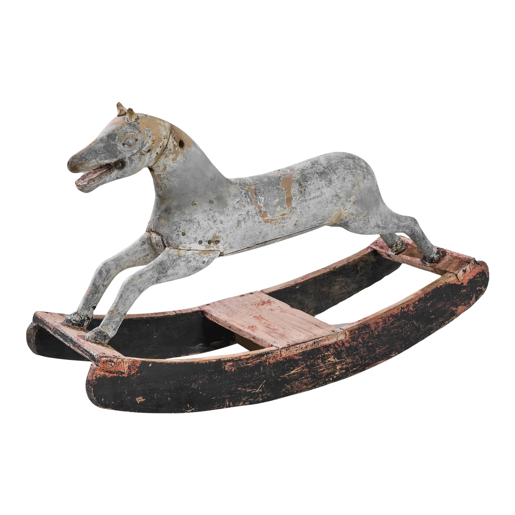 Antique Scandinavian Wooden Rocking Horse Chairish