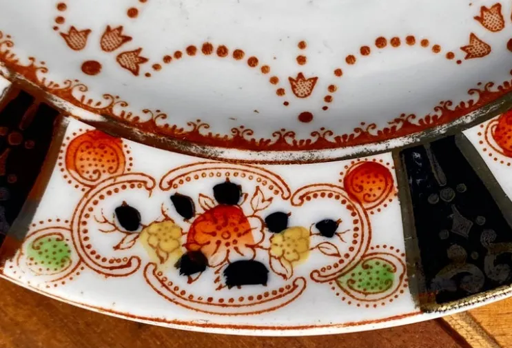 Antique Mayer & Sherratt Melba China Cake Plates- Set of 6 | Chairish