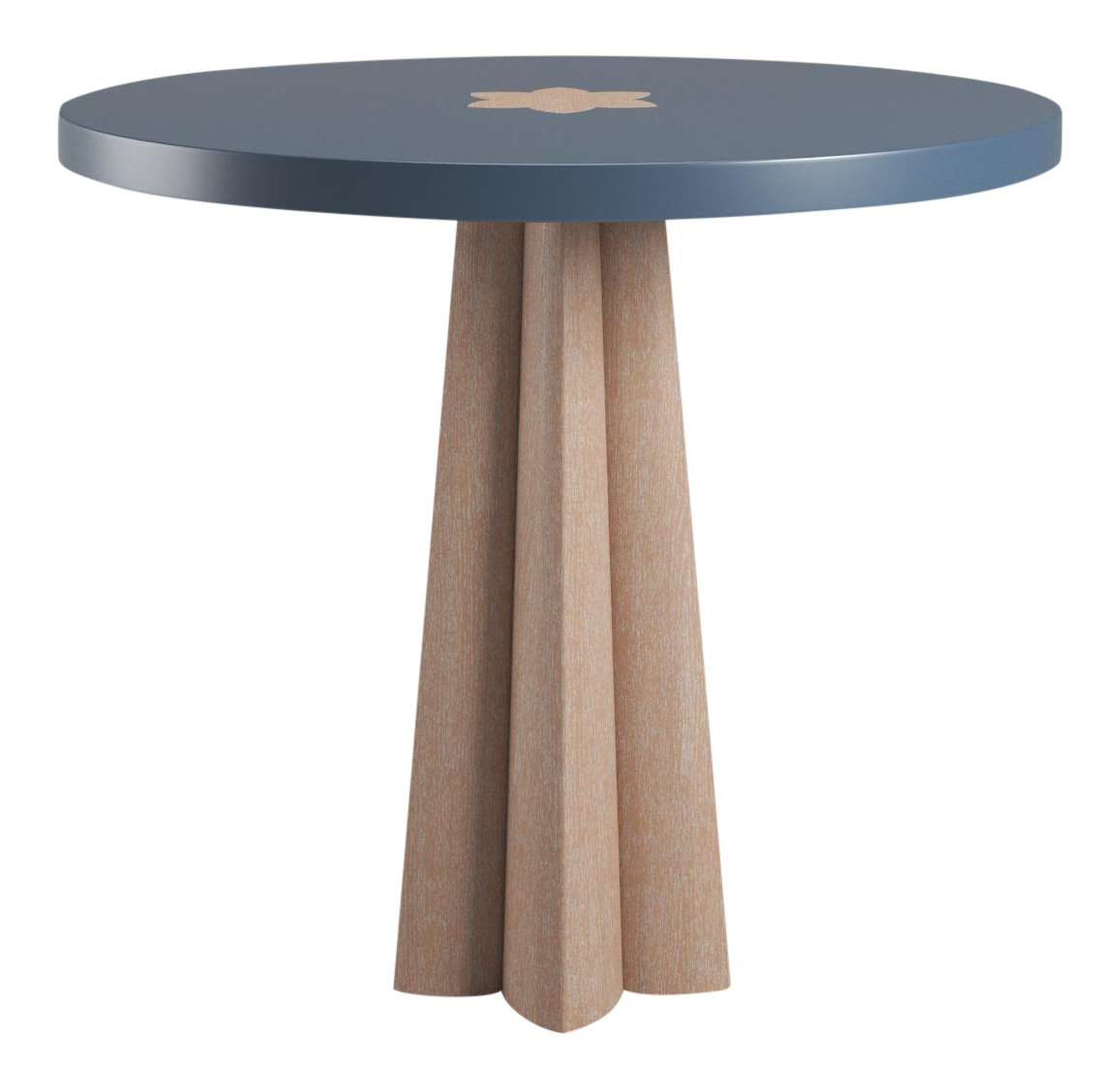 Danielle Newburyport Blue Side Table Natural Cerused Oak Chairish