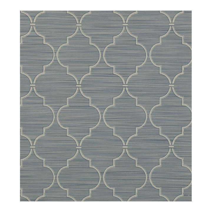 Kenton Trellis Wallpaper Blue Chairish