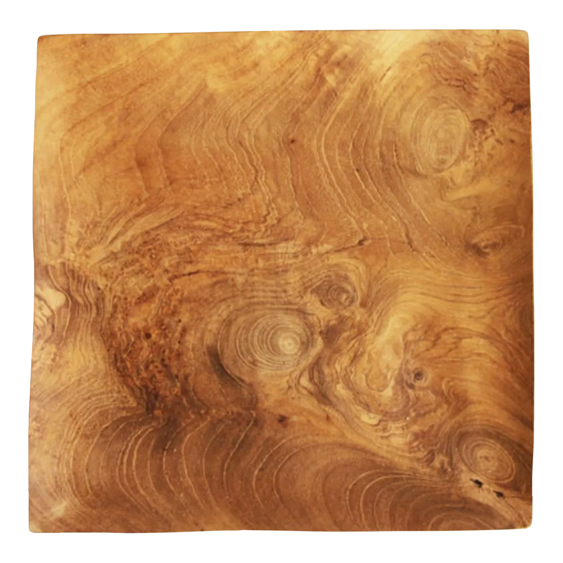 Square Teak Wood Plate