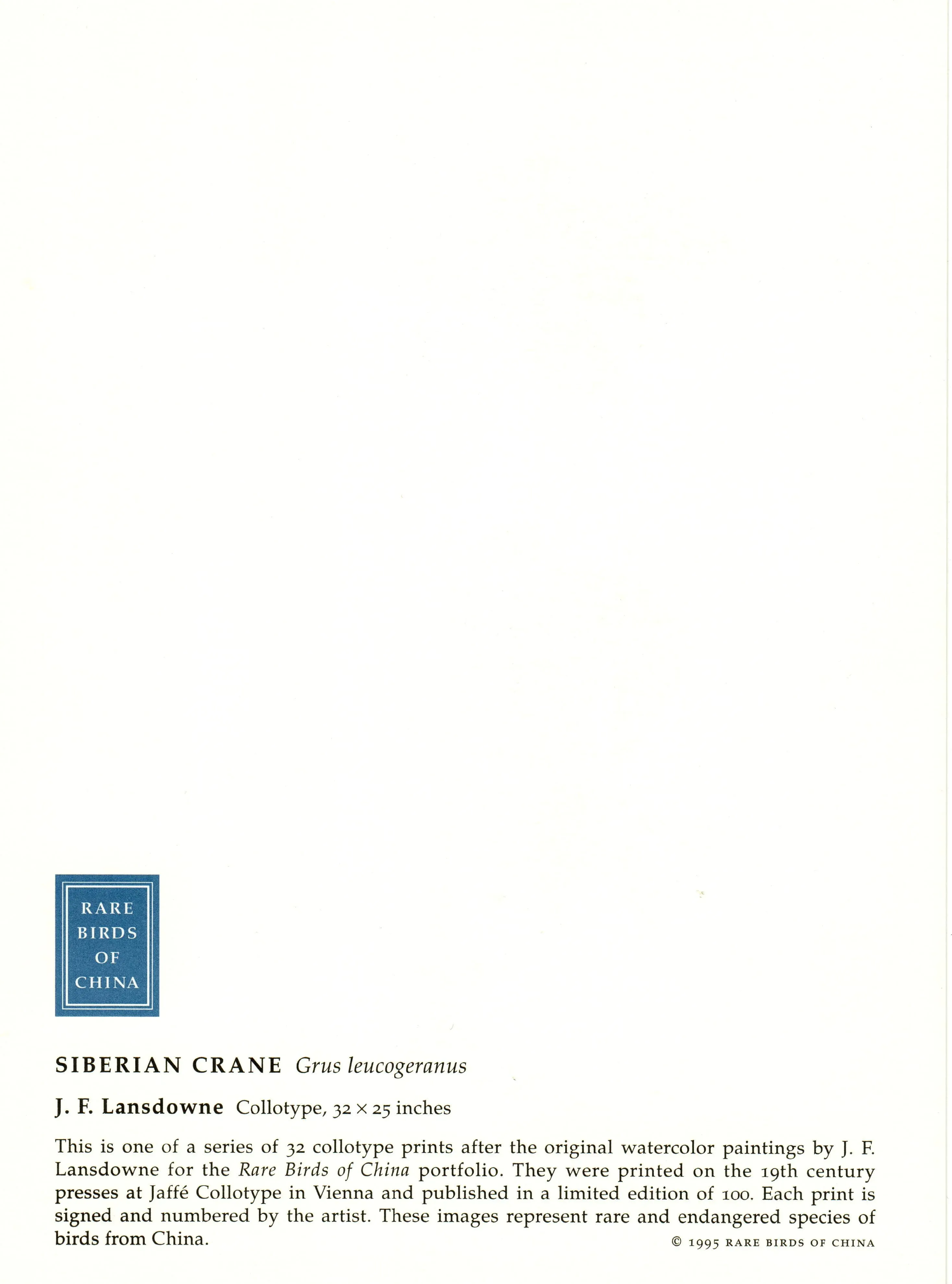 1995 Birds of China \
