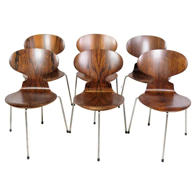 Arne Jacobsen Ant Chair ヴィンテージ ローズウッド Ant Chairs Model 3101 in Rosewood by Arne Jacobsen for Fritz