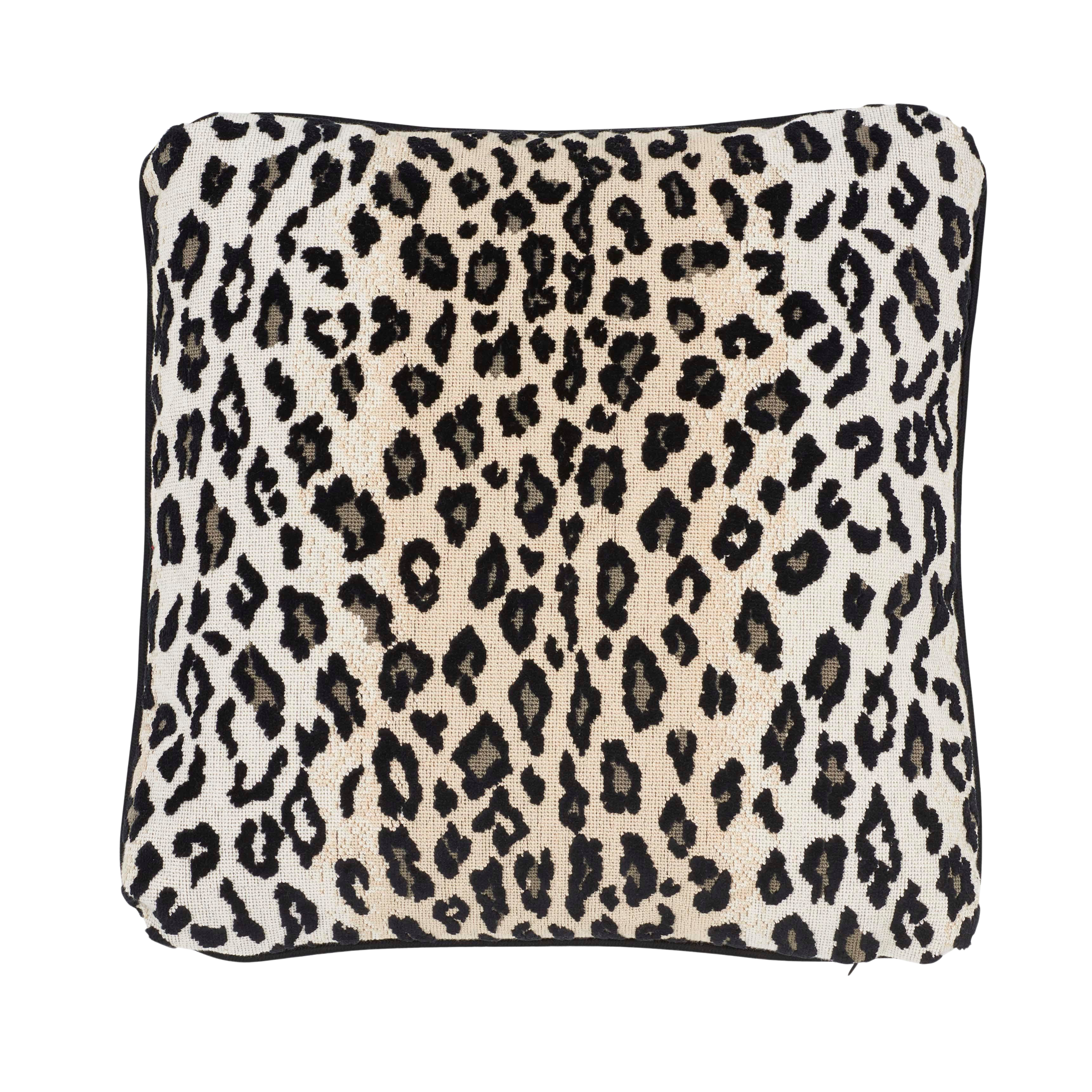 Contemporary Schumacher Safari Epingle Pillow In Snow Leopard