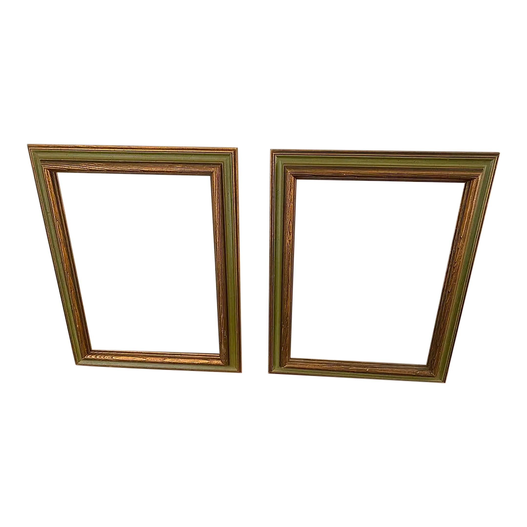 Pair of Vintage 1960\'s Wood Picture Frames