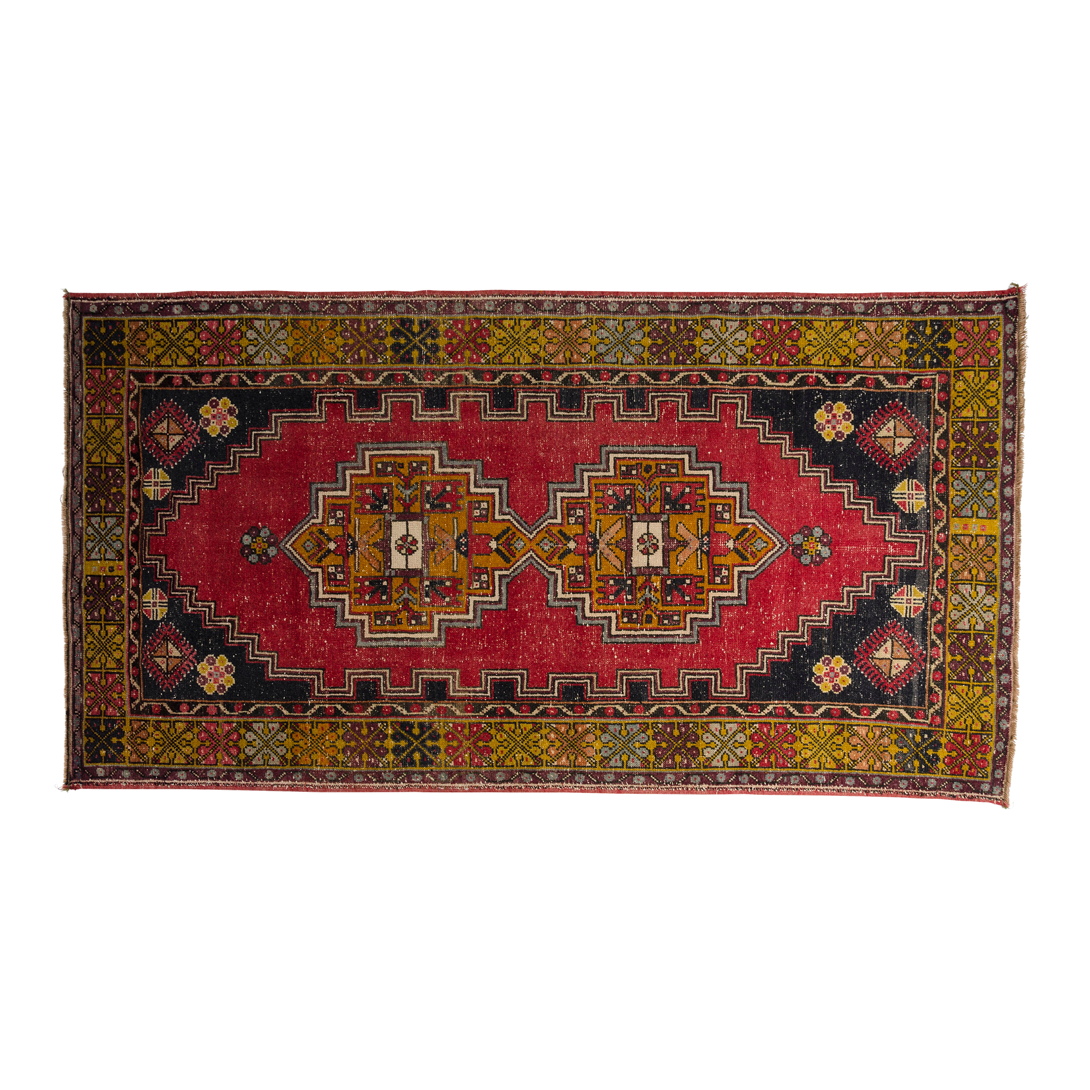 Oushak Red Antique Wool Rug
