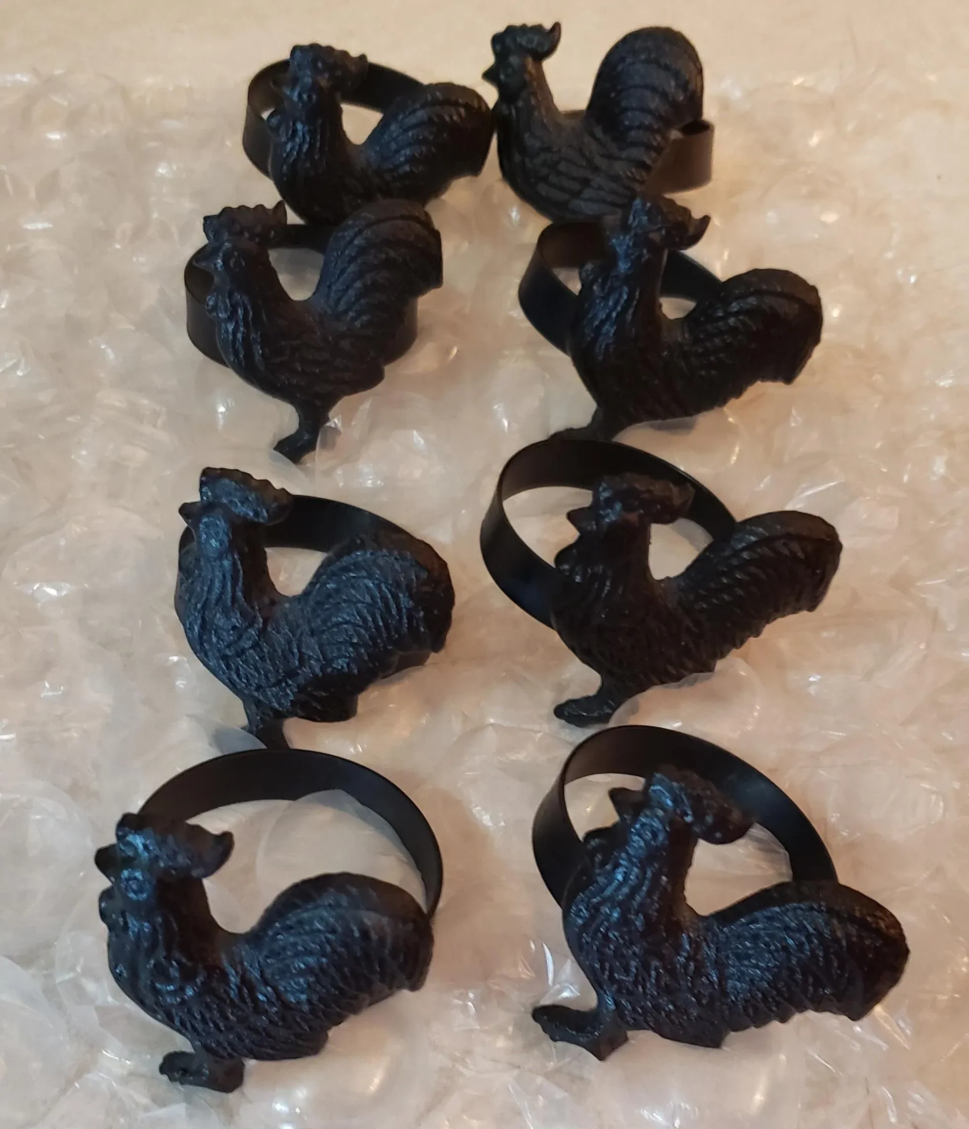Farmhouse Wrought Iron Napkin Rings Fennco Styles Sousplat