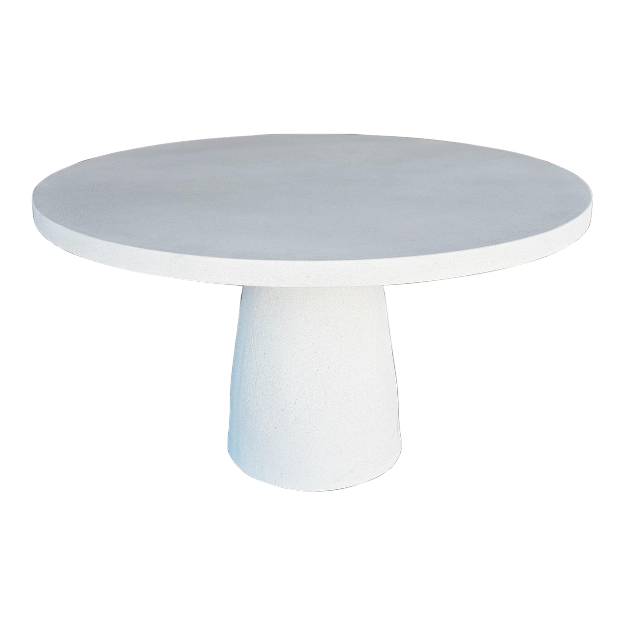Cast Resin 'Hive' Dining Table, White Stone Finish by Zachary A. Design Chairish