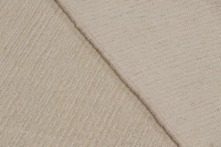 Rug & Kilim’s Oversized Contemporary Textural Solid Rug in Cream and White Tones - 12x18