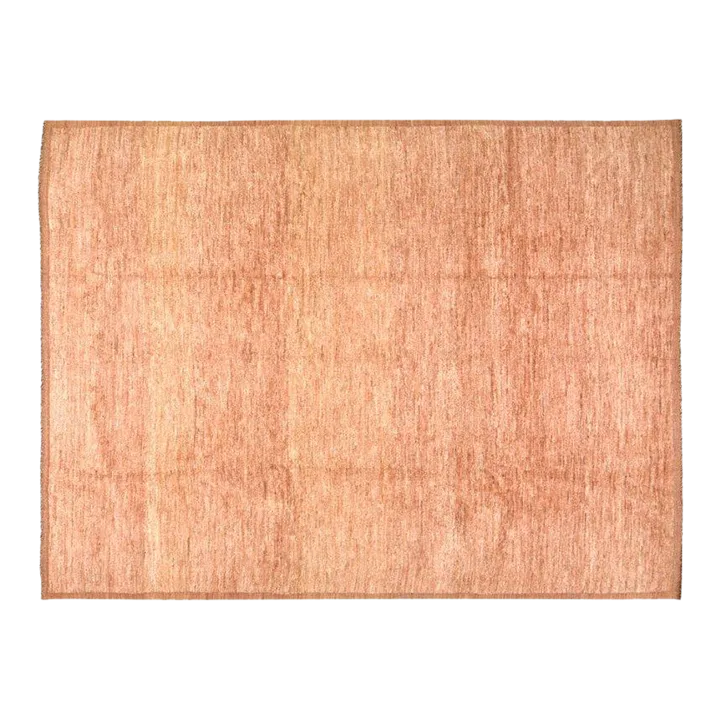 Moroccan Azilal Plain Hand Knotted Wool Rug,9\'3\
