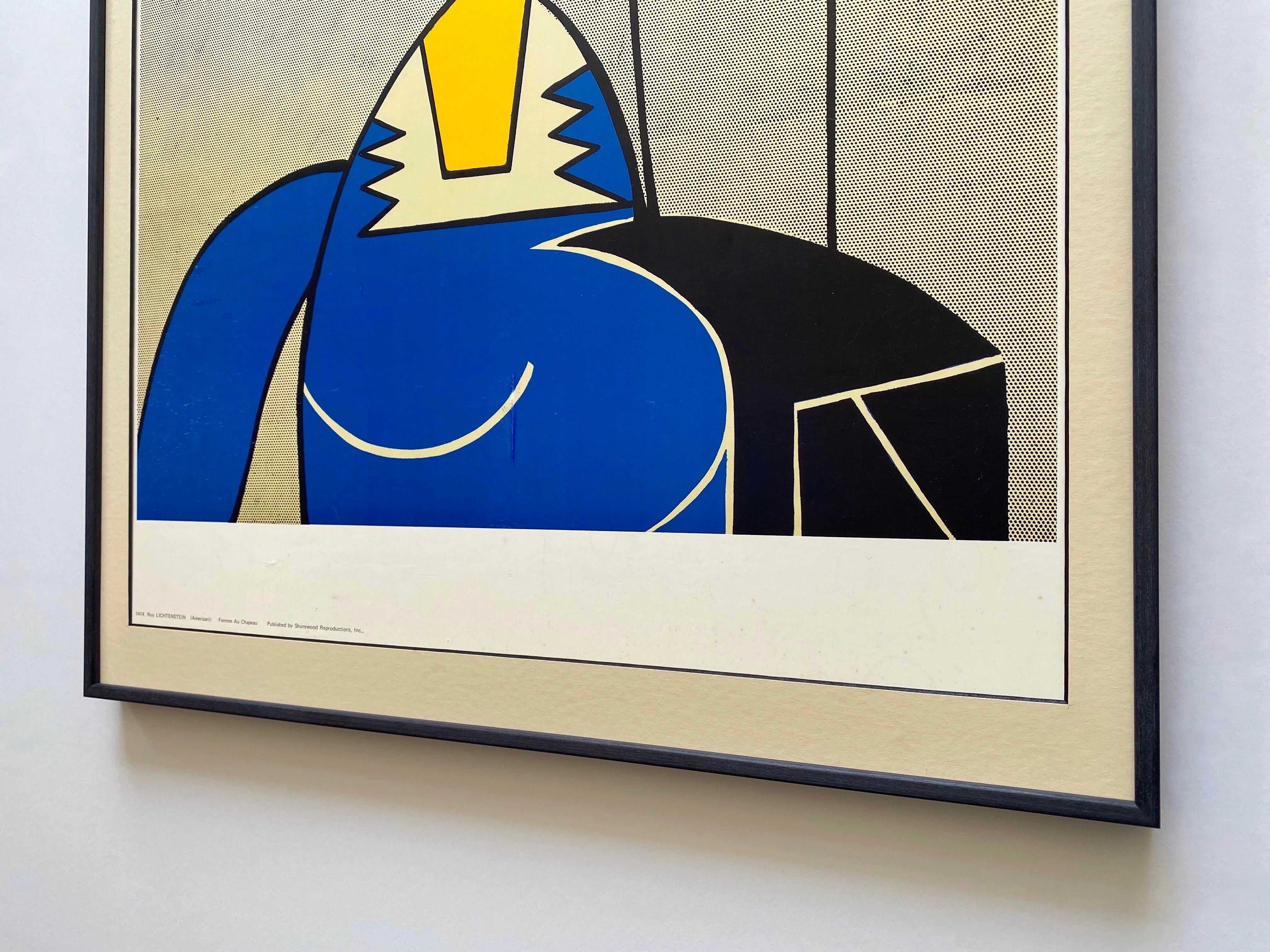 Roy Lichtenstein Vintage 1969 Framed Pop Art Lithograph