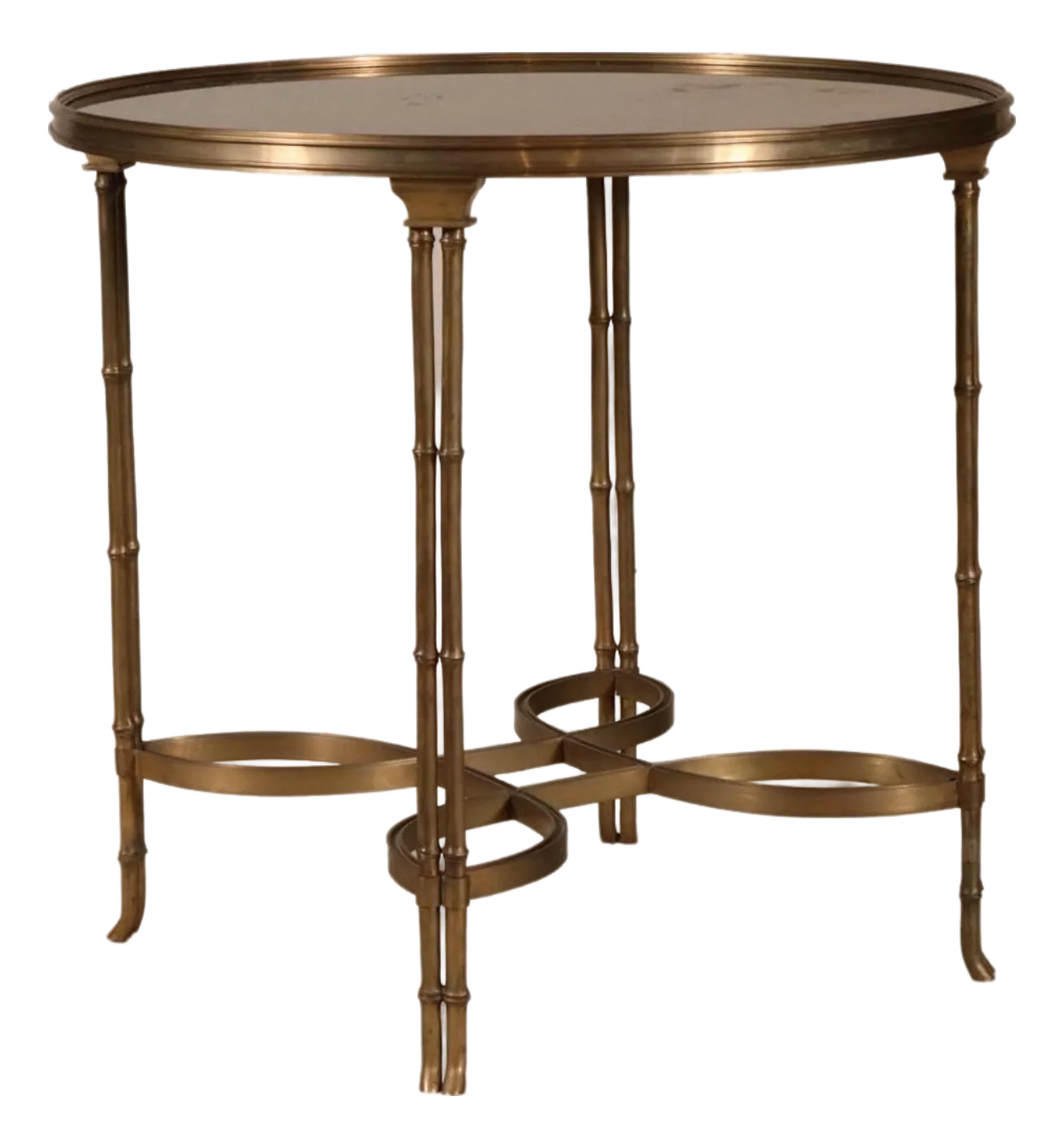 Neoclassical Style Bronze & Granite Gueridon Side Table