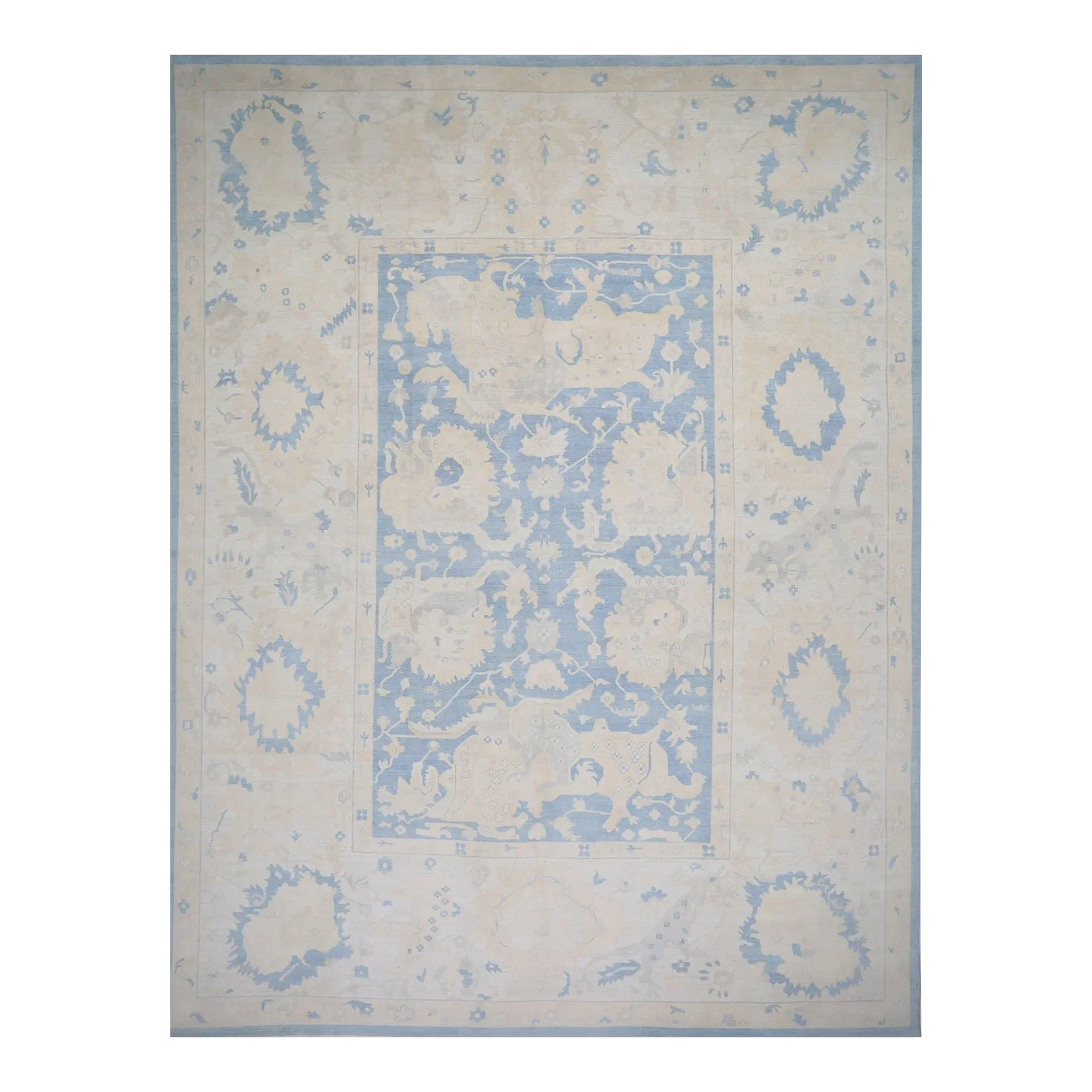 Handwoven Oushak Style Area Rug 14’9″ X 19’3″