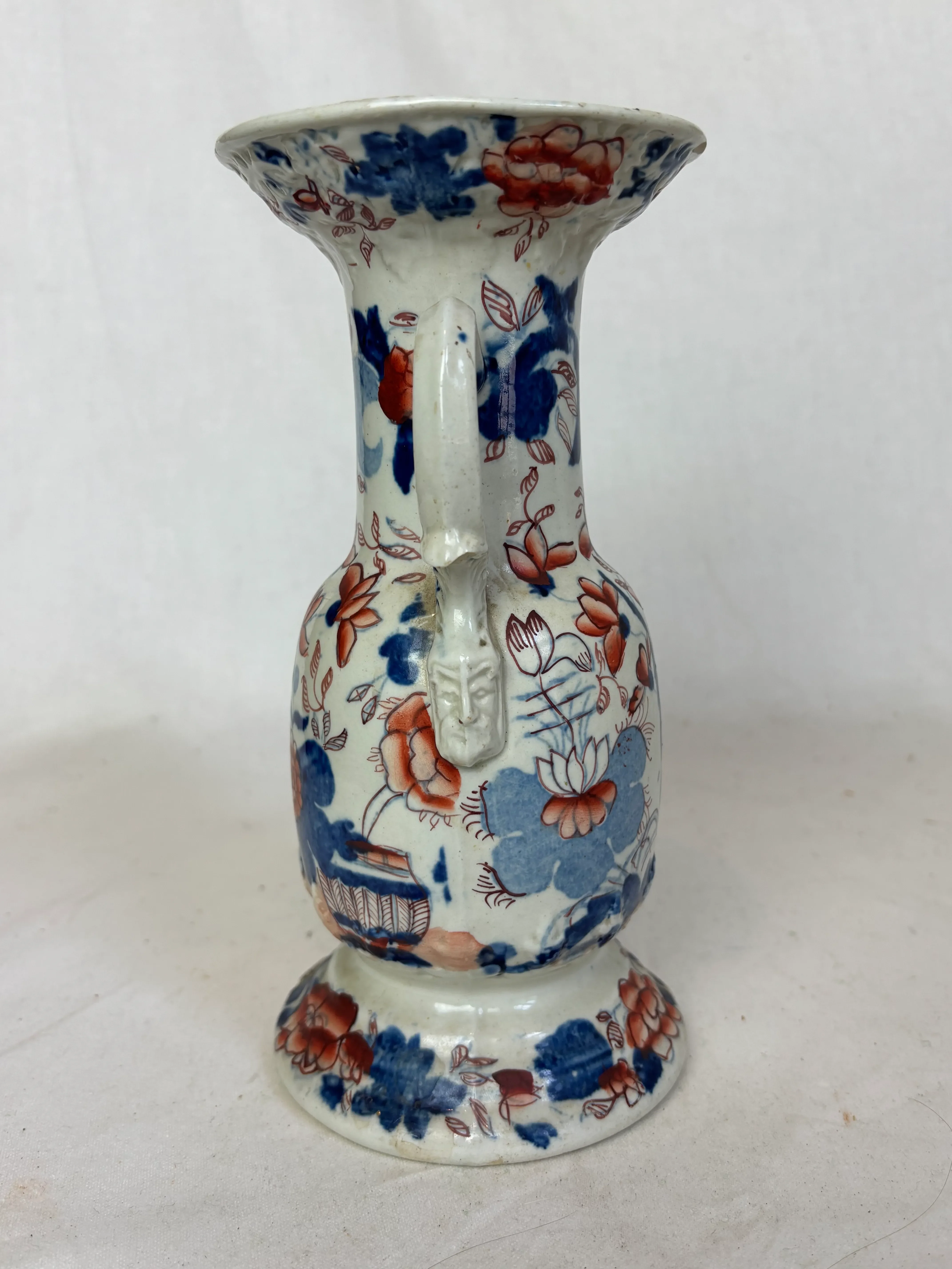 Mid 20th Century Chinese Porcelain Blue + Rust Vase main image 4