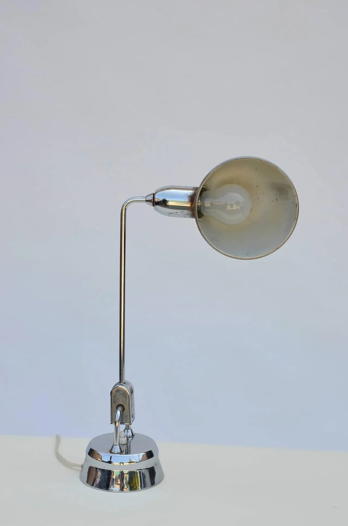 Original Jumo 600 Chrome Lamp Selected by Charlotte Perriand 