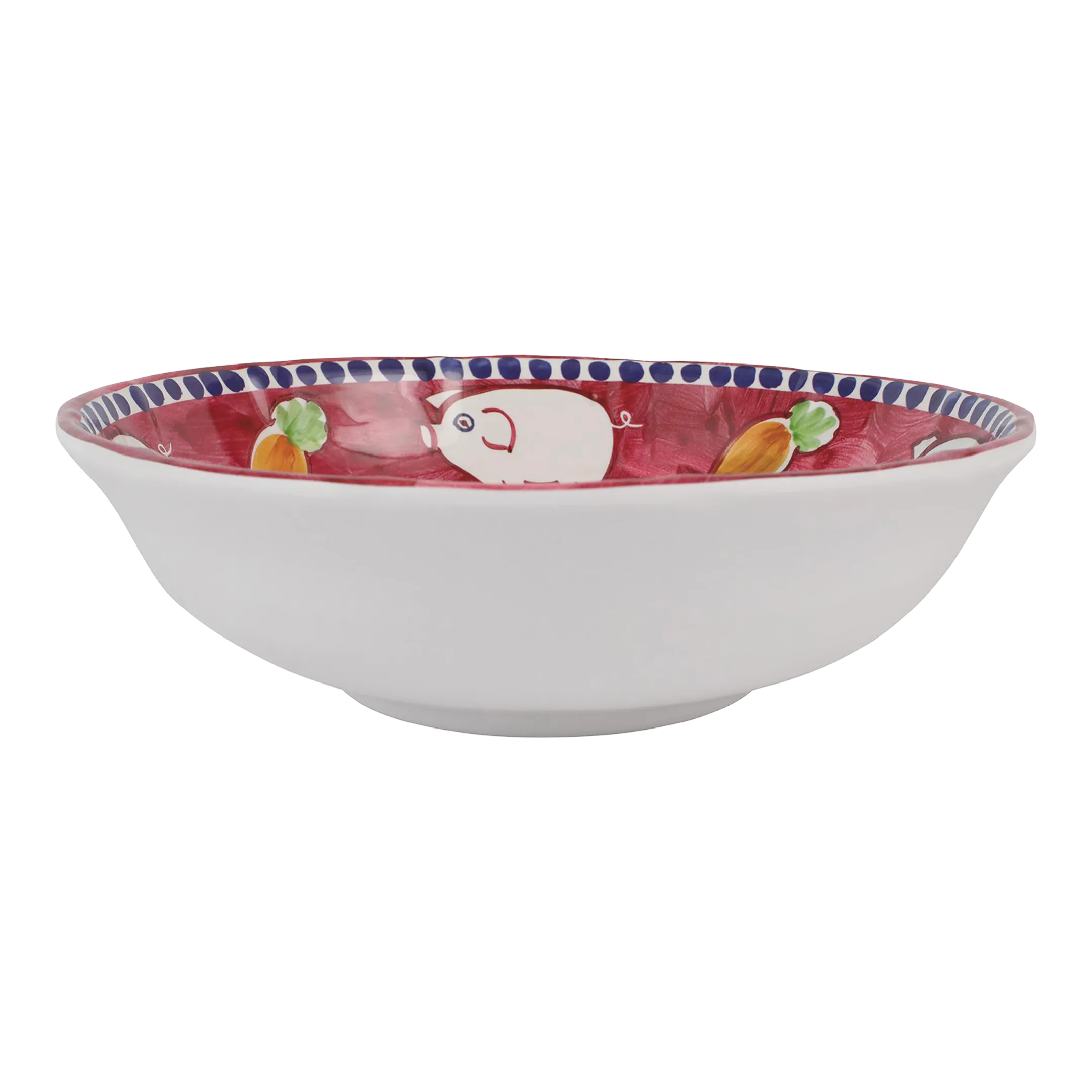 VIETRI Melamine Campagna Porco Large Serving Bowl Chairish