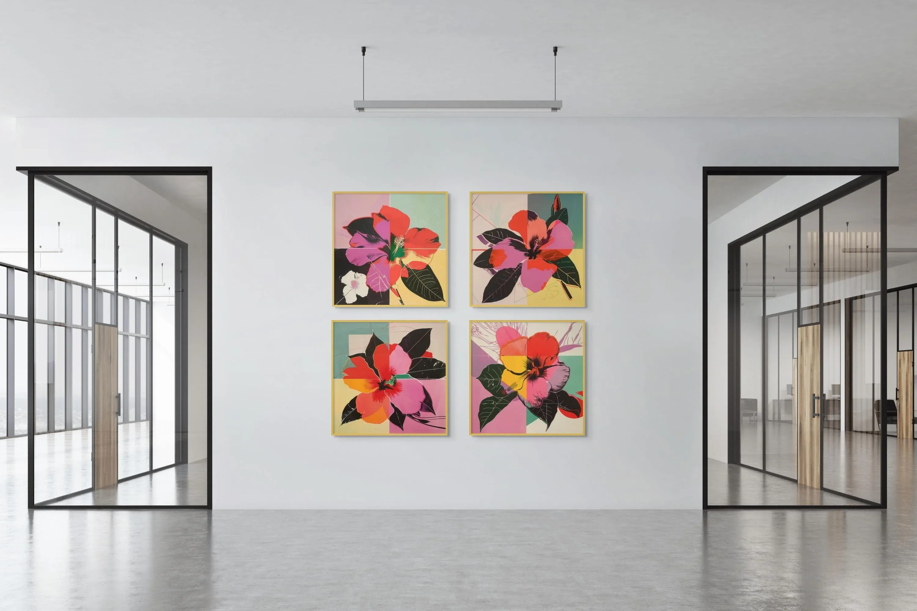 アート・デザイン・音楽 fiori di flores de _les fleurs de BACK Andy Warhol Flowers Neon Sign – MCA Chicago Store