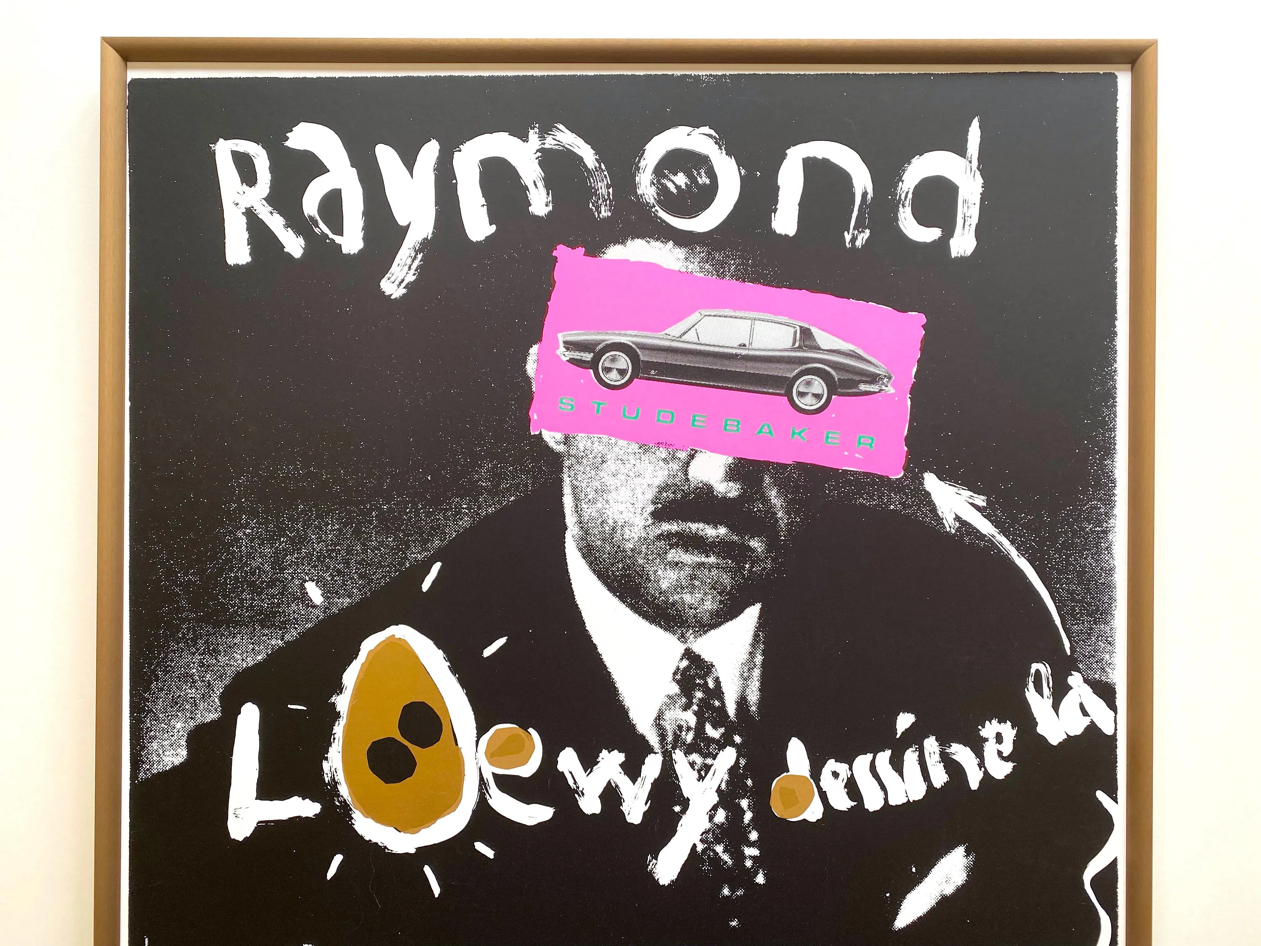 Raymond Loewy Vintage 1987 Grapus Silkscreen Print Modernist