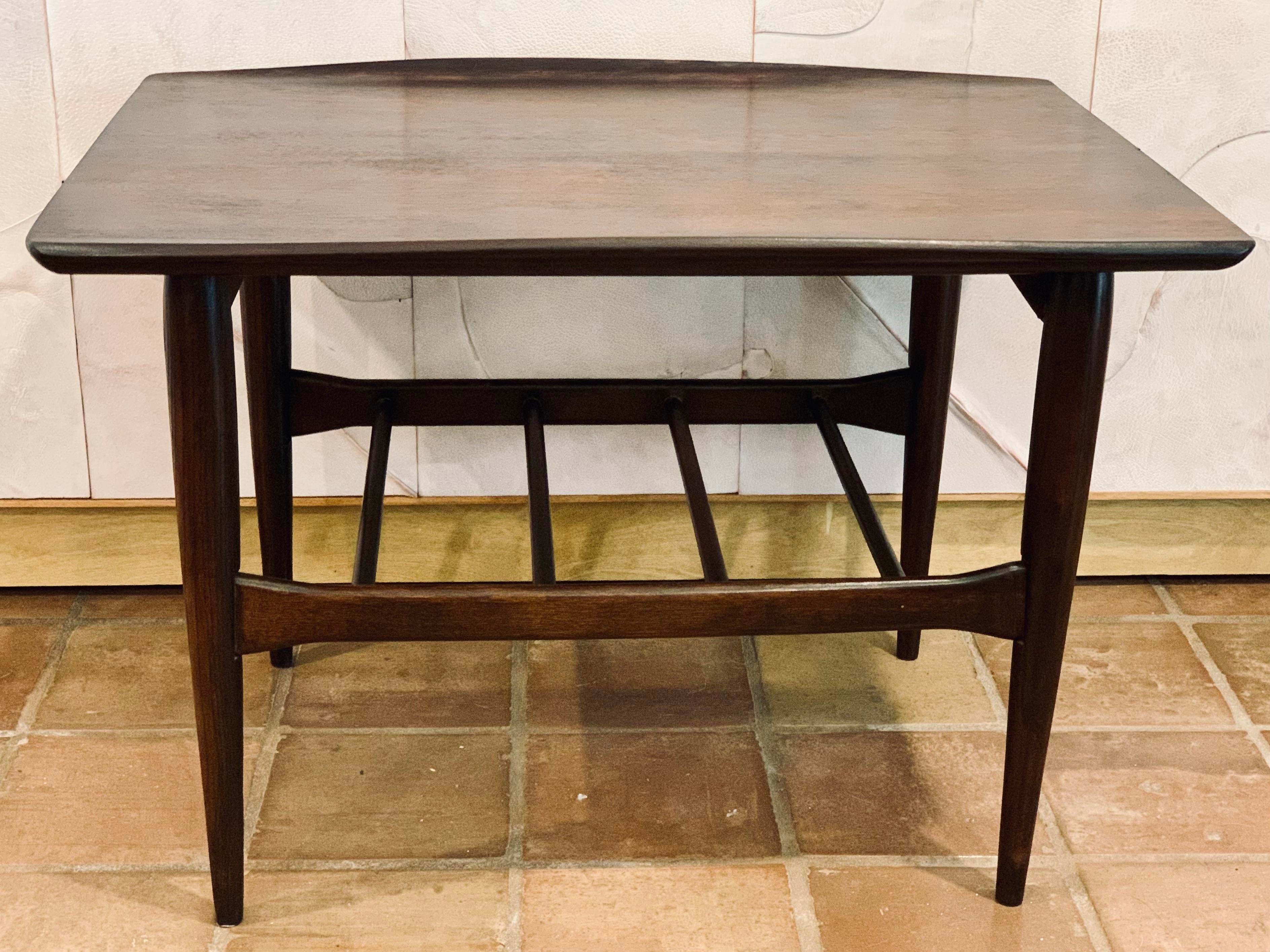 Vintage 1960s 'Surfboard' Mid-Century Danish Style Bassett