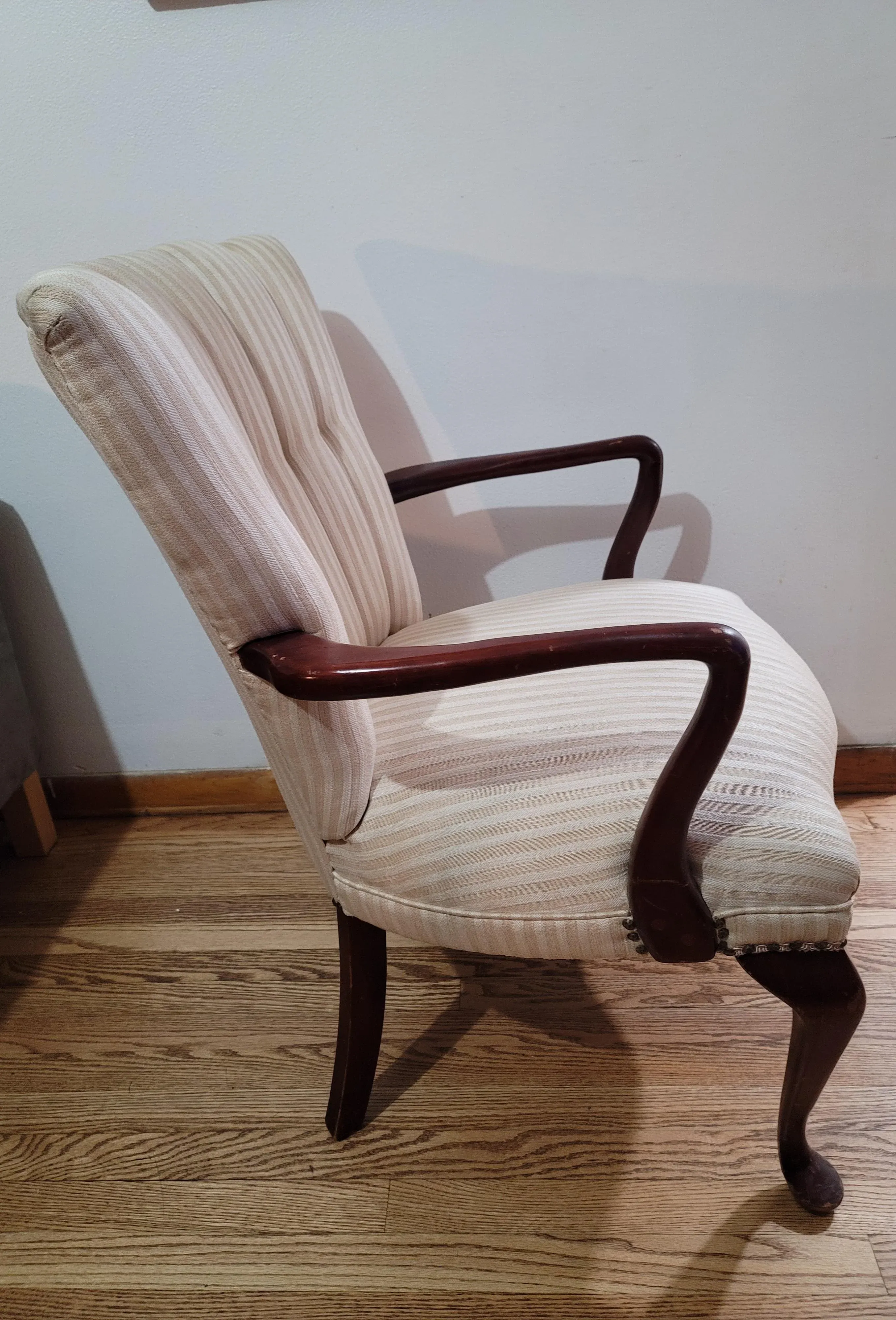 Vintage Channel Back Chair Upholstery 1950s Vintage French Channel
