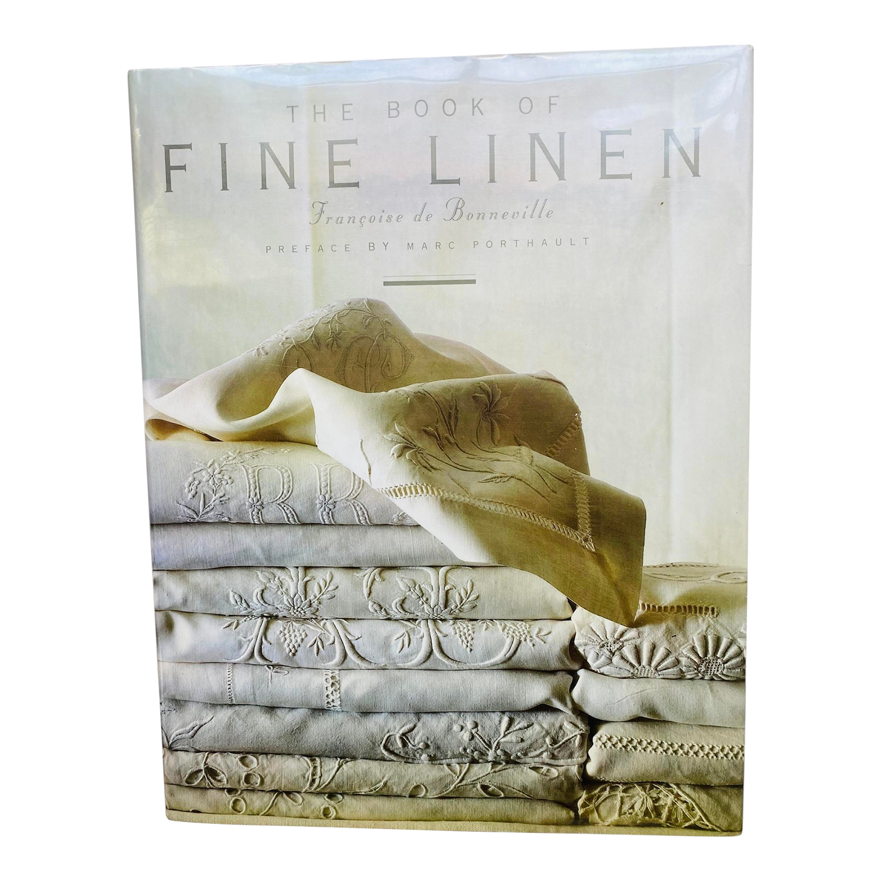 【洋書】リネンのデザイン本 THE BOOK OF FINE LINEN The Book of Fine Linen by Francoise De Bonneville | Chairish