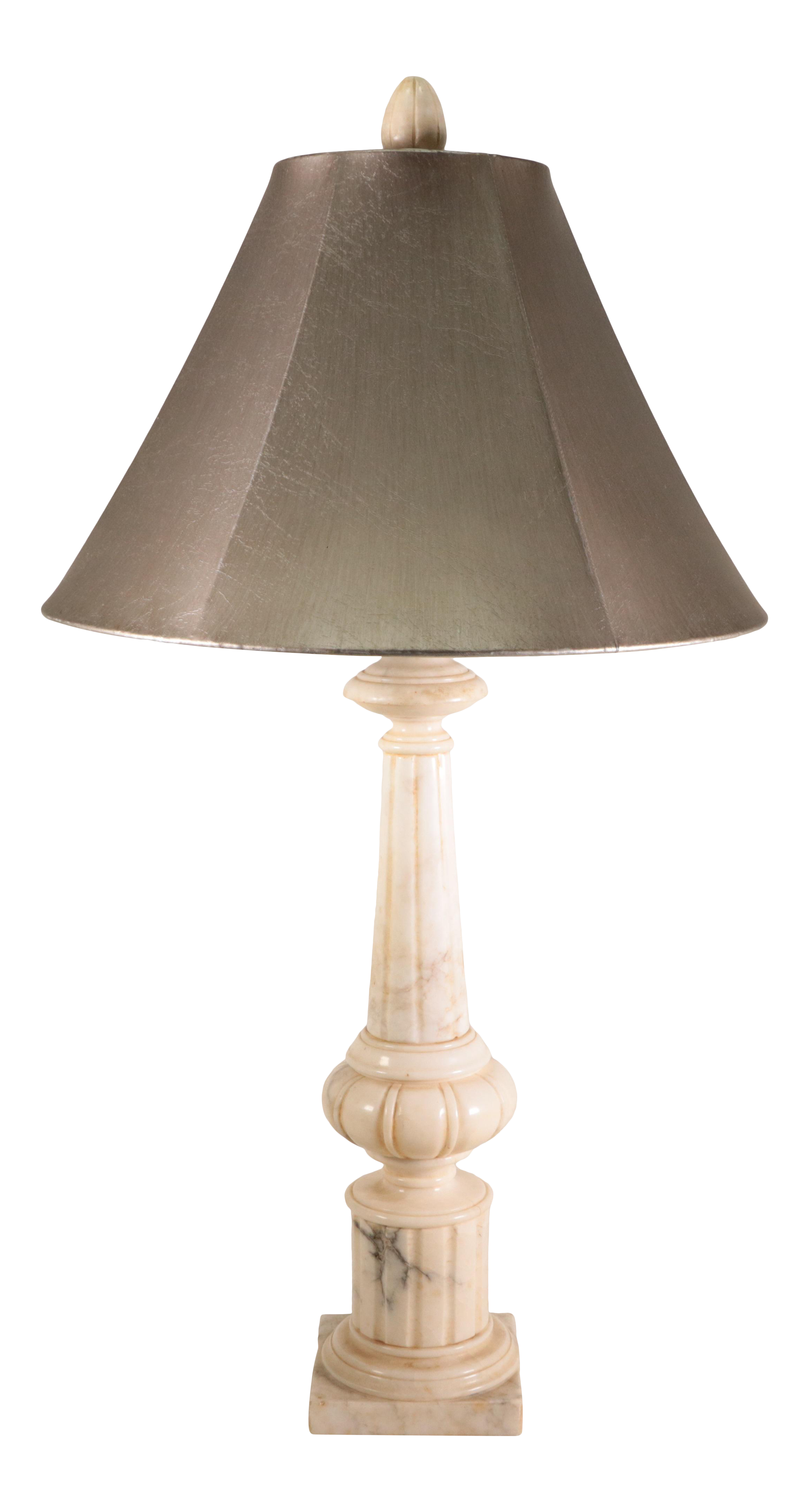 antique alabaster table lamp