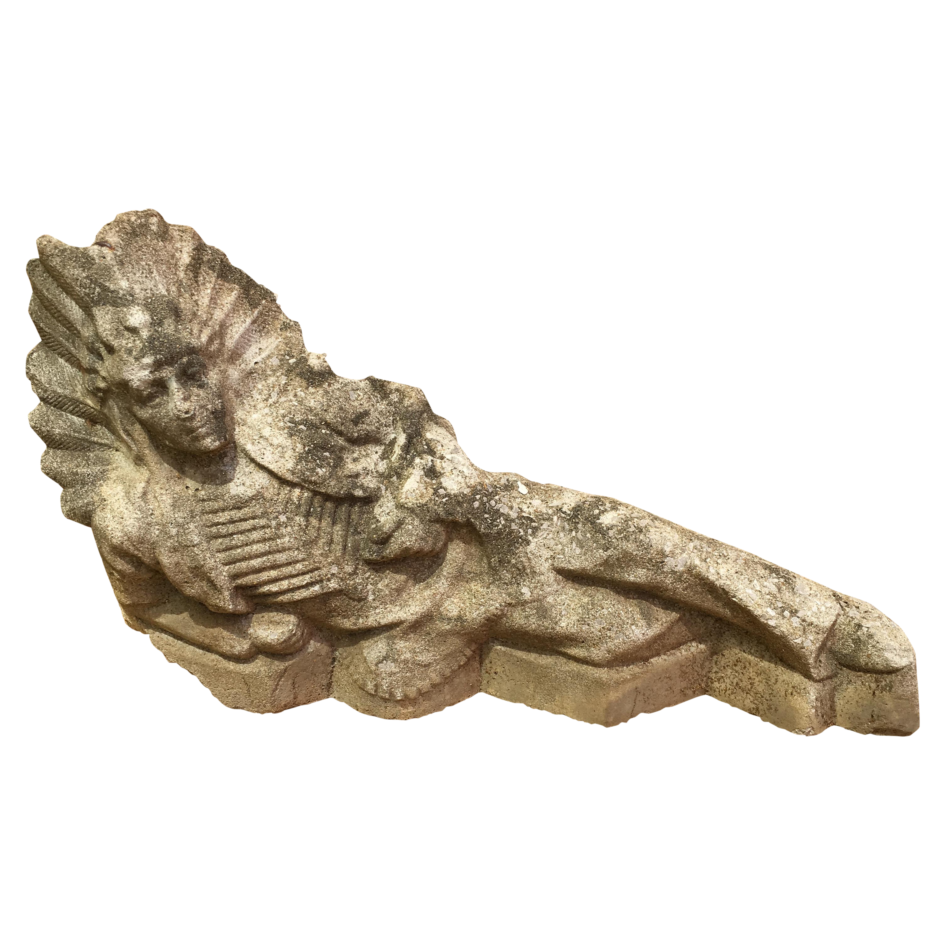 Antique Concrete Indian Chief Lawn Statue Chairish