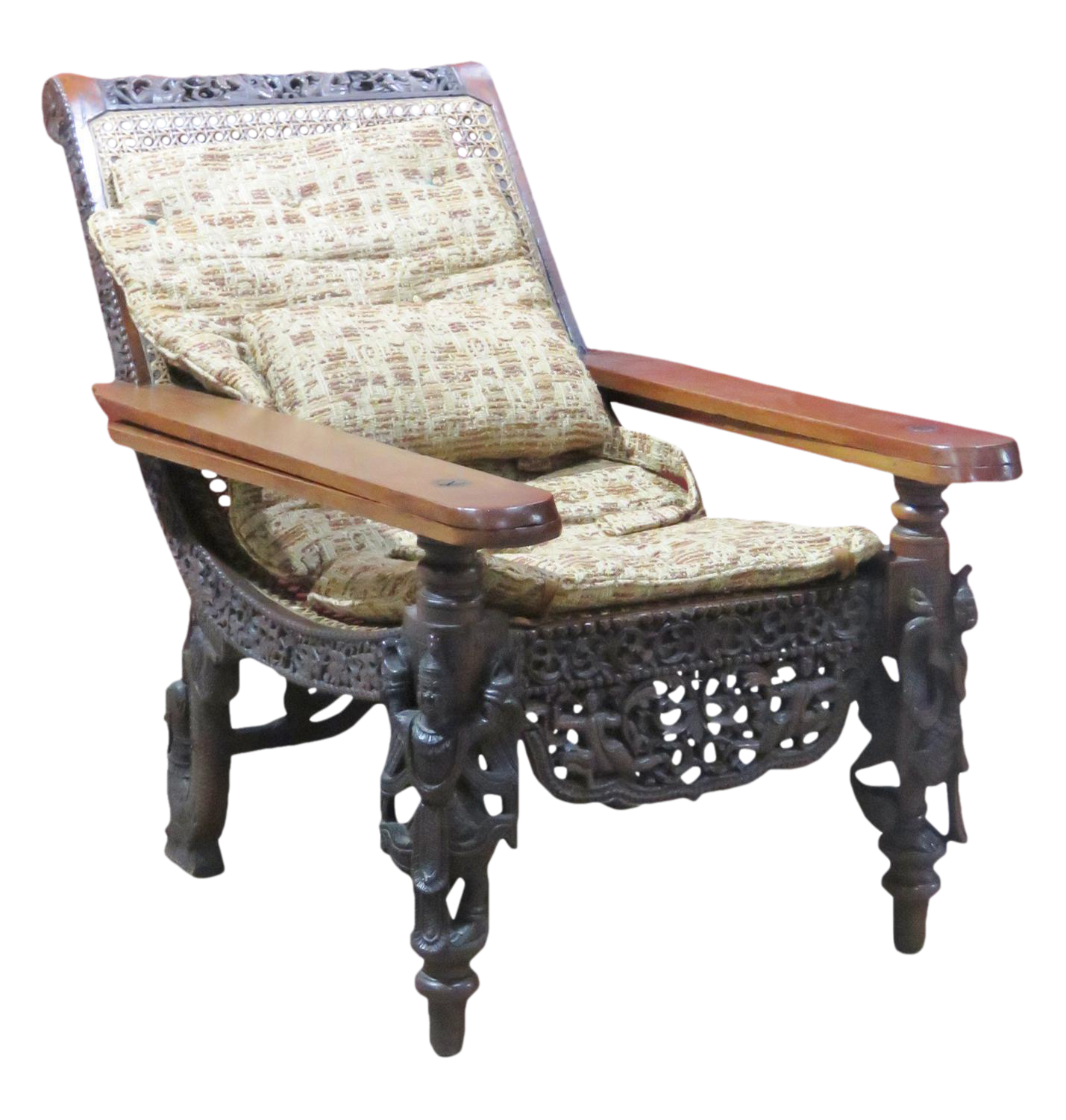 Anglo Indian 19th C. Burmese Style Lolling Chair Chairish