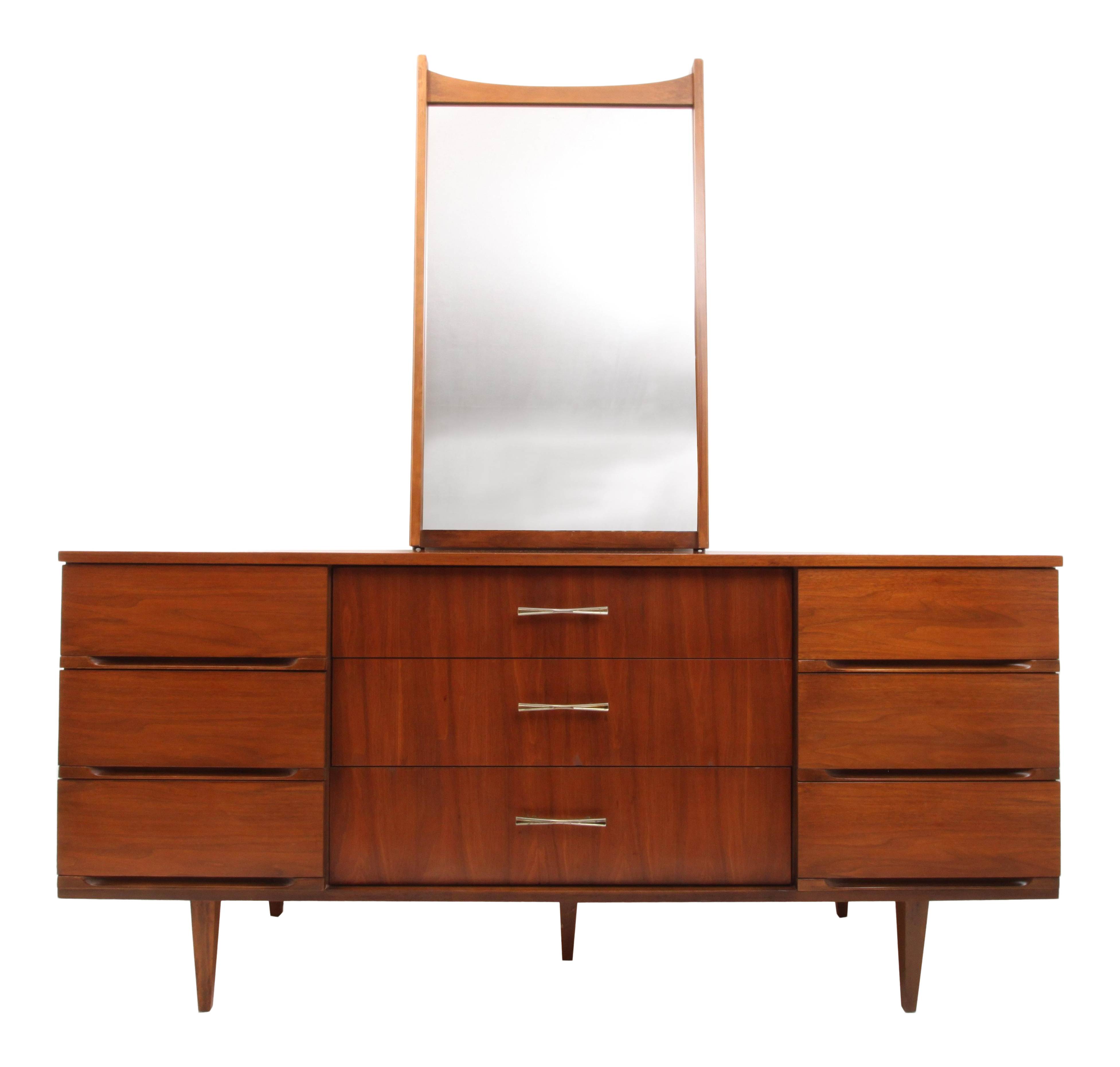 Mid Century Modern Harmony House Dresser With Mirror Chairish