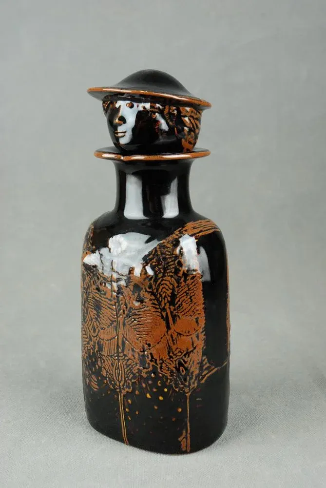 Ceramic Combin Decanter by Stig Lindberg for Gustavsberg Studio, 1970s