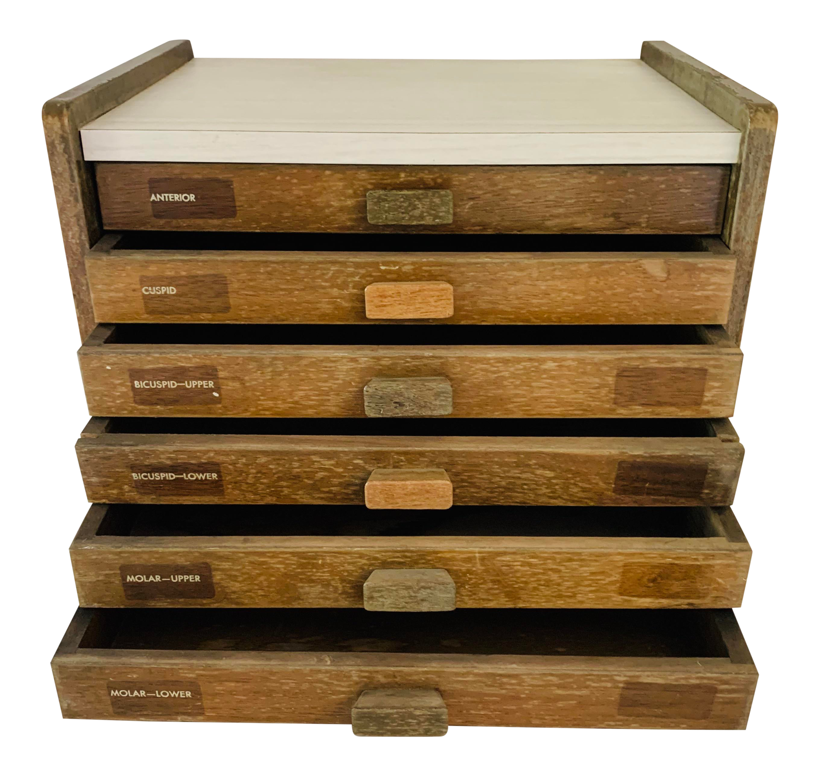 Vintage Medical Dental Cabinet Drawers Tabletop Storage Box Chairish