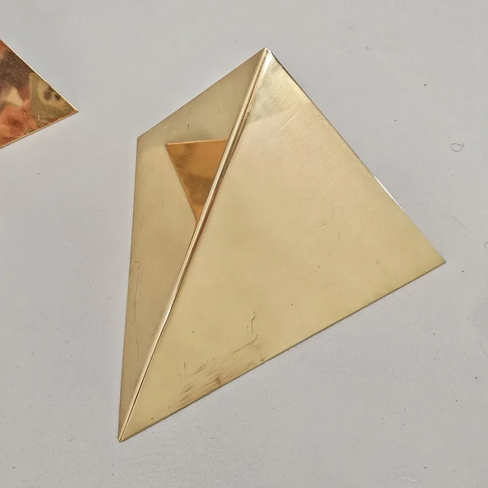 Wall Lamps in Brass, 1970s, Set of 2
