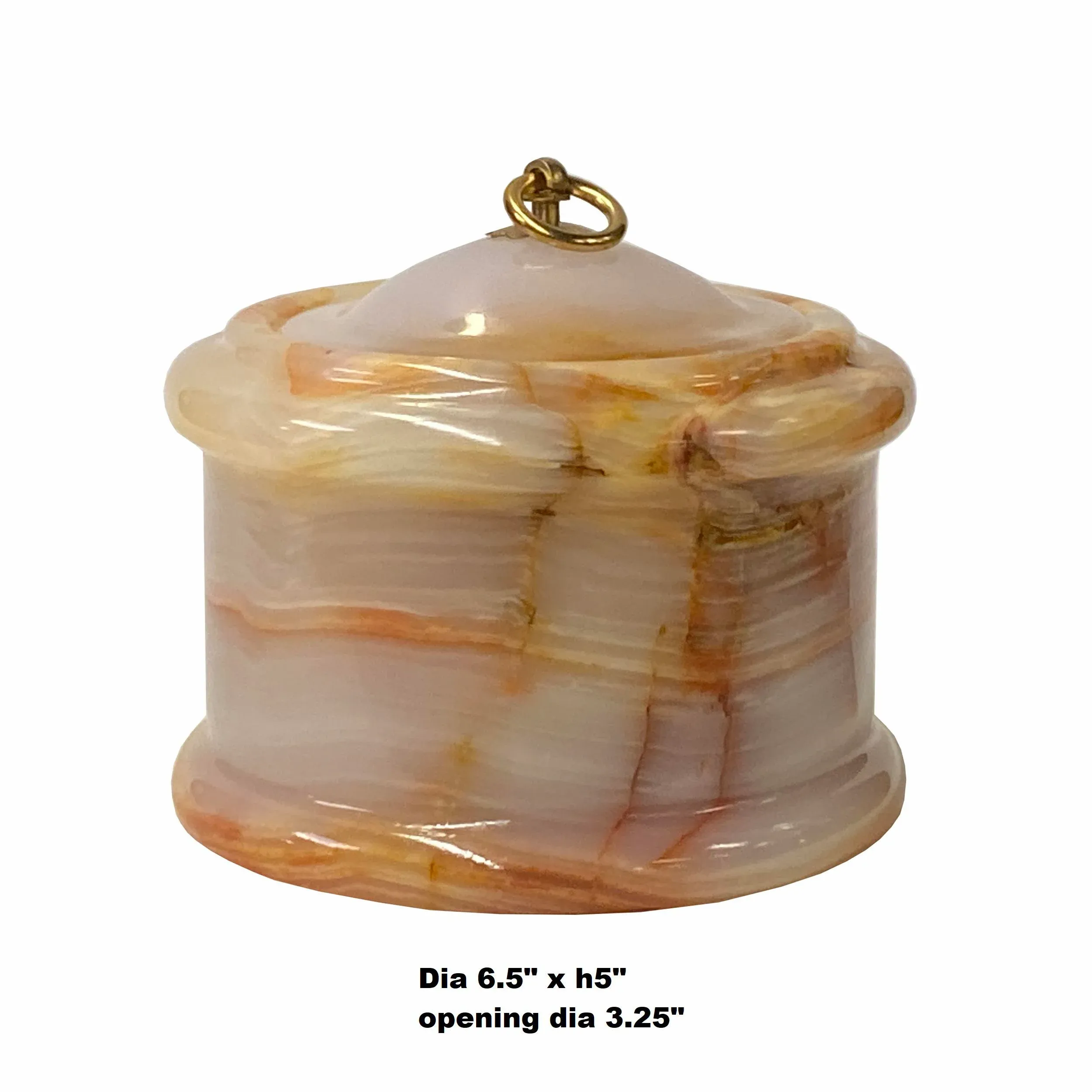 Chinese Off White Brown Color Stone Carved Container Display | Chairish, image size:2500x2500