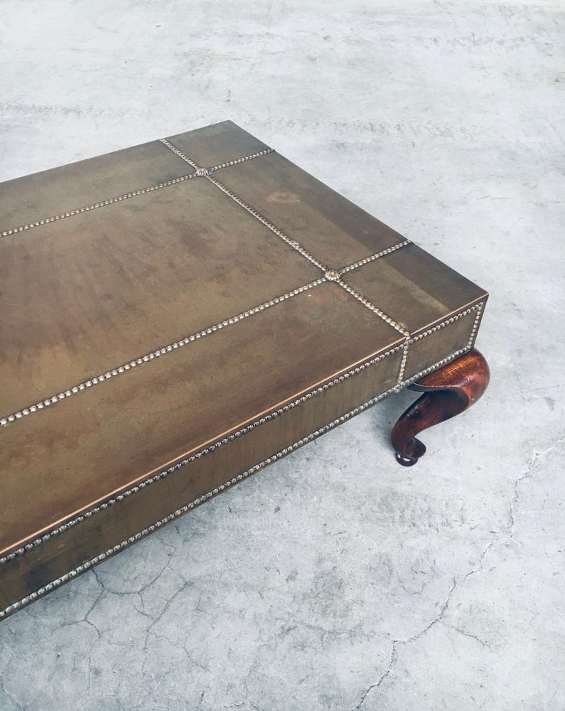 Brass Coffee Table, France, 1960s