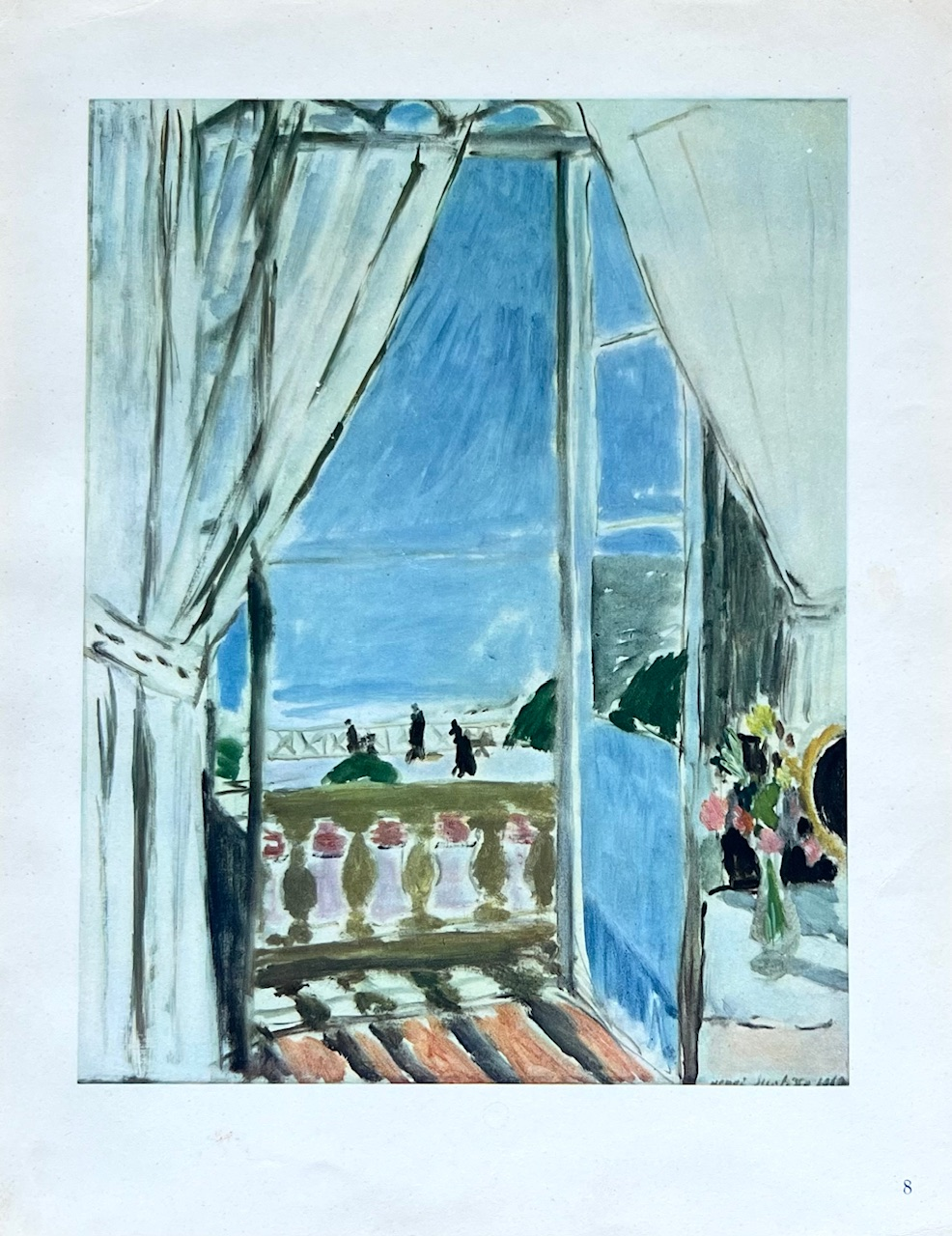 Henri Matisse、INTERIEUR A NICE、画集画、新品額装付 Interior at Nice [Colorful Modernist Interior] : Henri