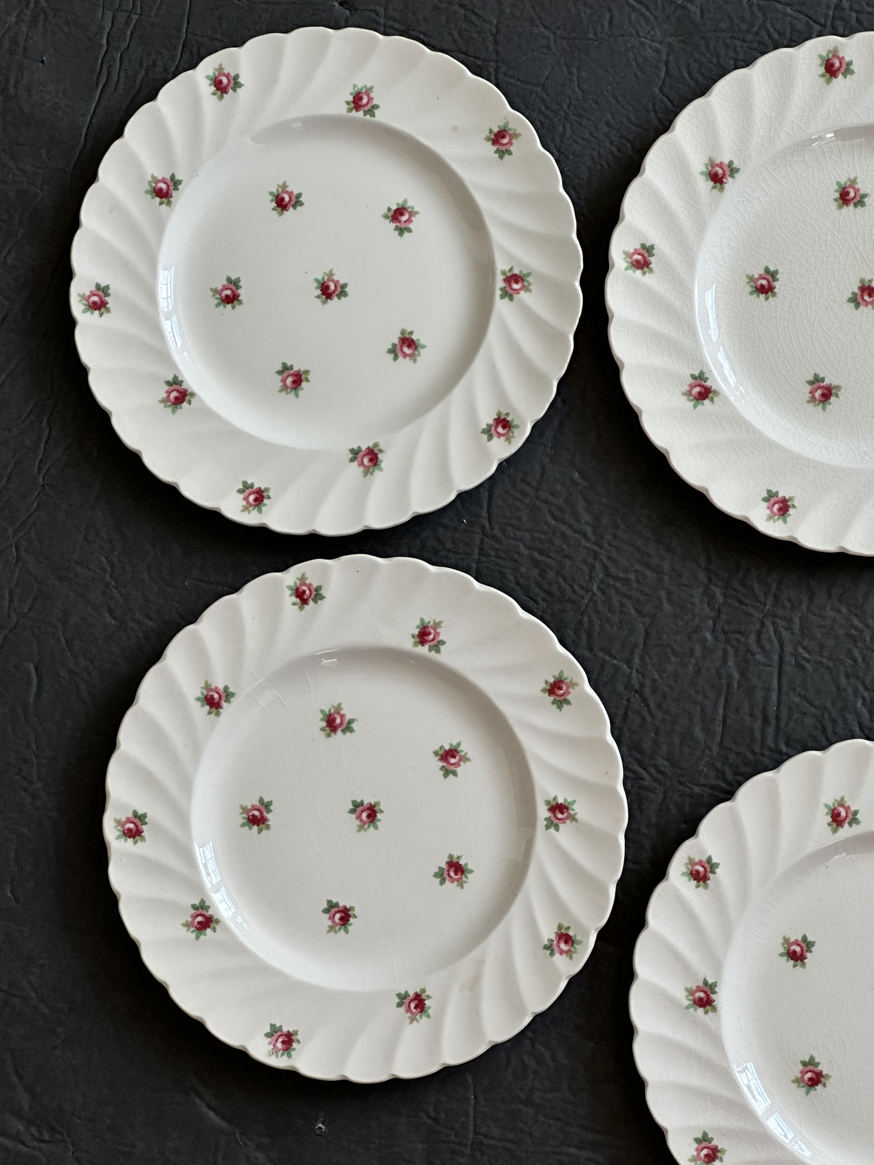 Clarice Cliff Royal Staffordshire Bread & Butter Plates Set of 7