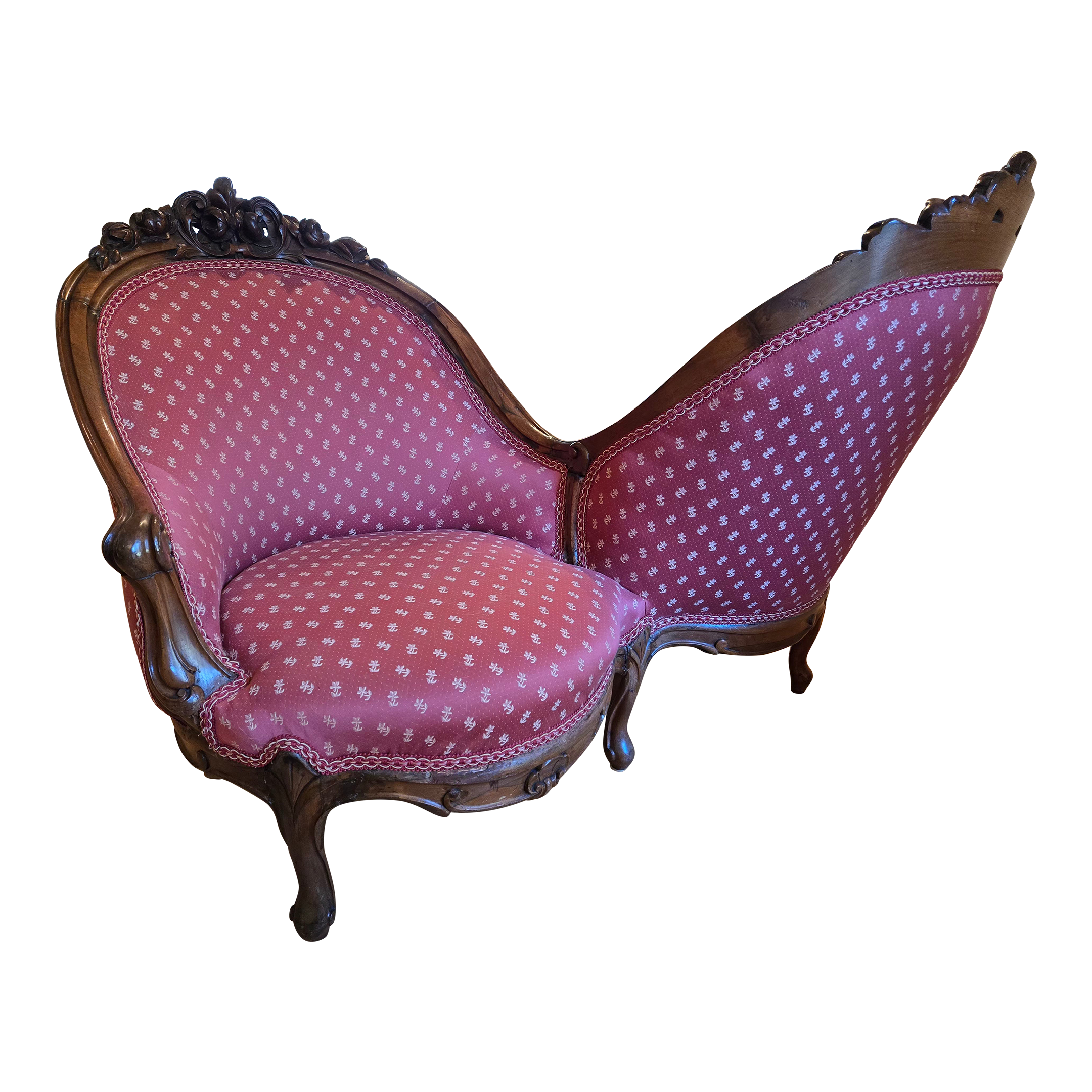 Antique Tete a Tete Chair