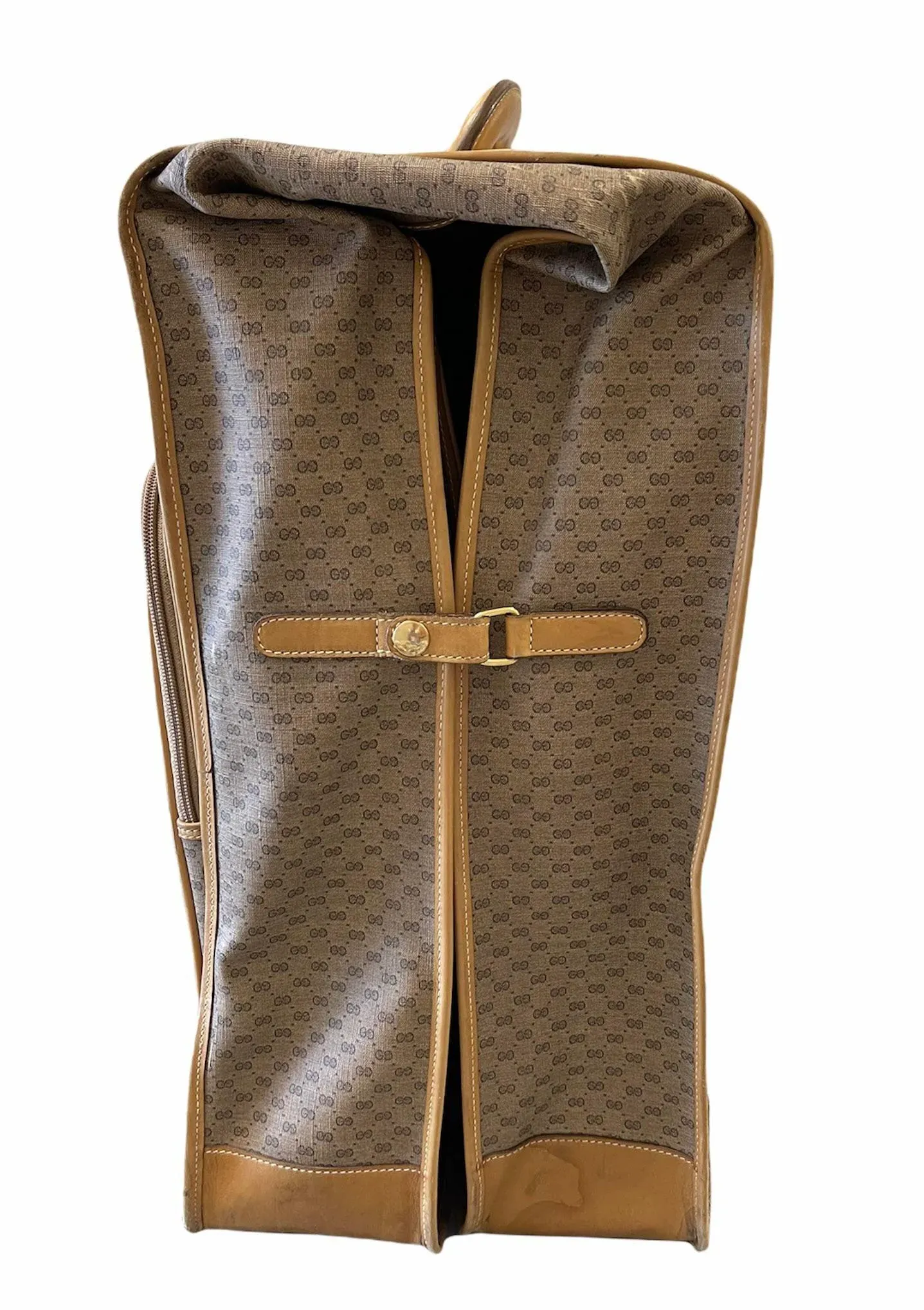 Gucci Vintage Folding Garment Bag W Keys Hangers Impeccable Interior