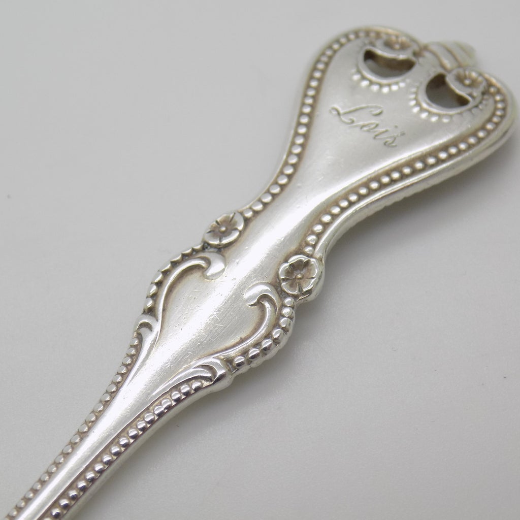 Vintage British Sterling Silver 925 Elegant Spoon Engraved \