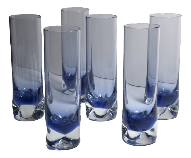 Tall Murano Drinking Glasses, 1970s