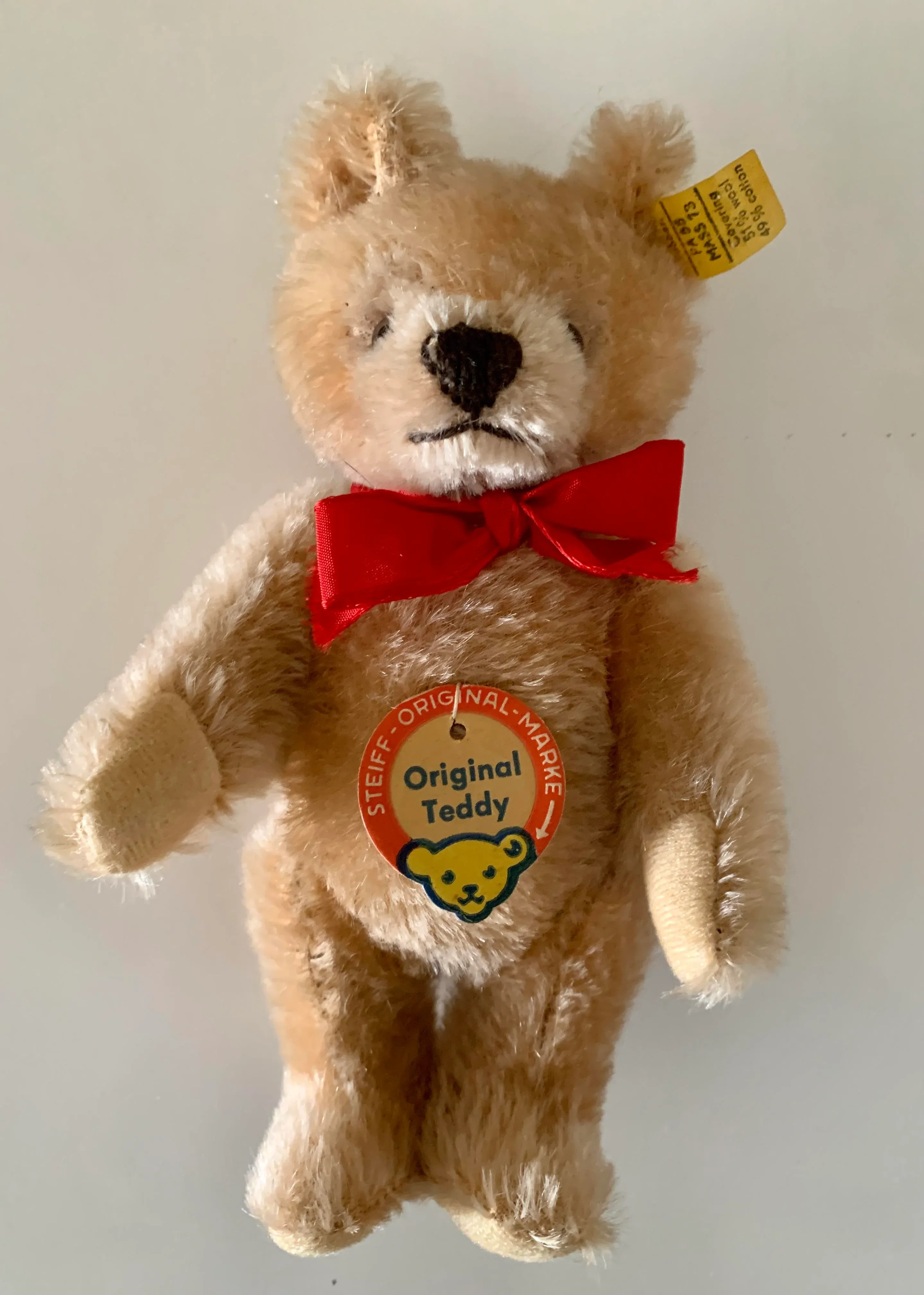 ぬいぐるみ vintage steiff original teddy bear Steiff Teddy Bear Original Bow 11 Inches Vintage 1954 to