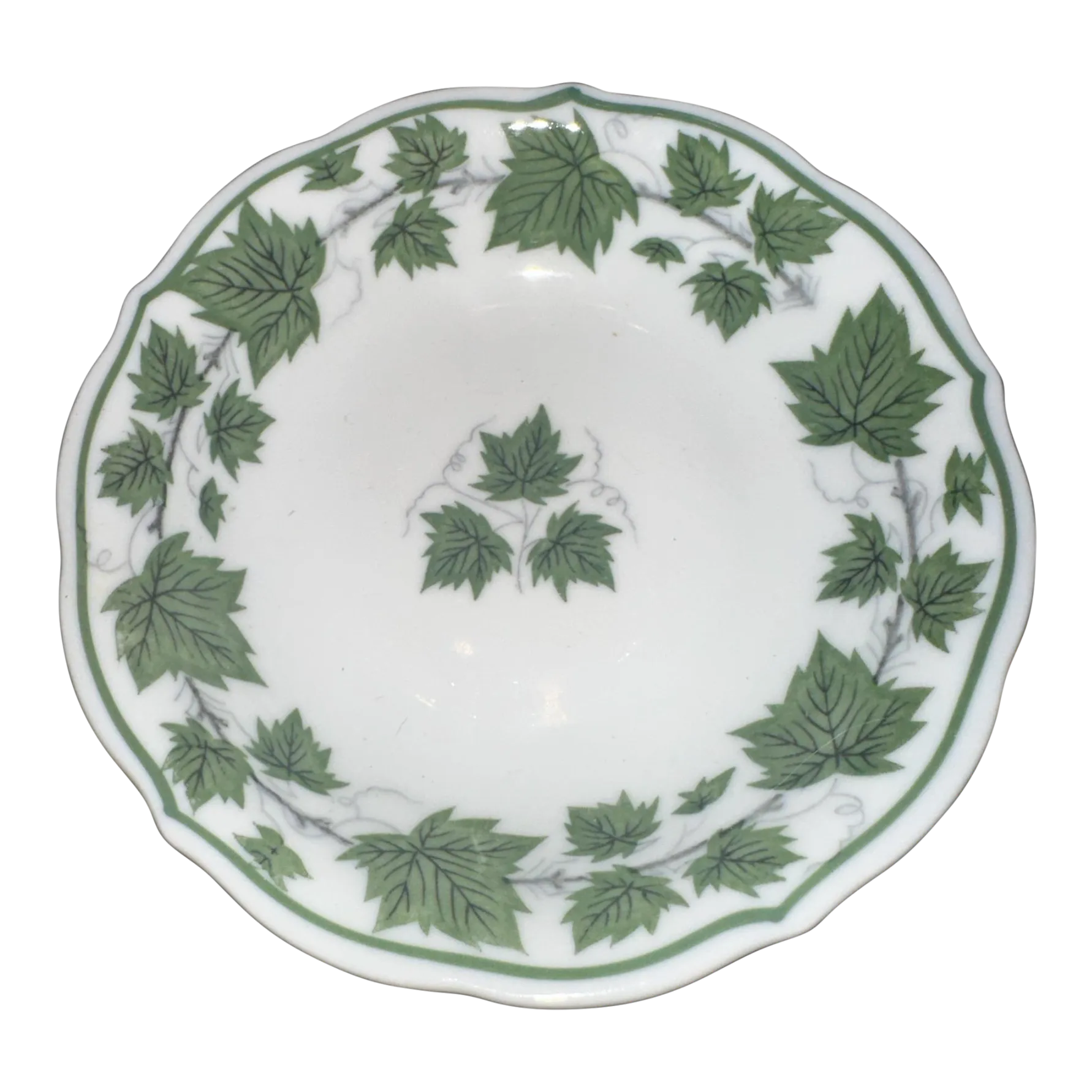 Vintage 1940’s Halsey Fine China Lorelei Ivy Pattern Sauce Bowl Chairish